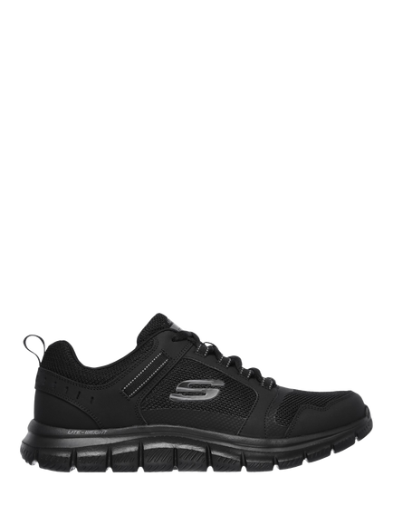 Skechers Track Knockhill Lace Up Trainers, Black