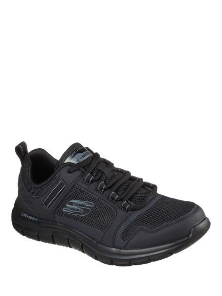 Skechers Track Knockhill Lace Up Trainers - view 2, Black