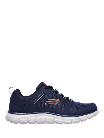 Skechers Track Knockhill Lace Up Trainers, Navy