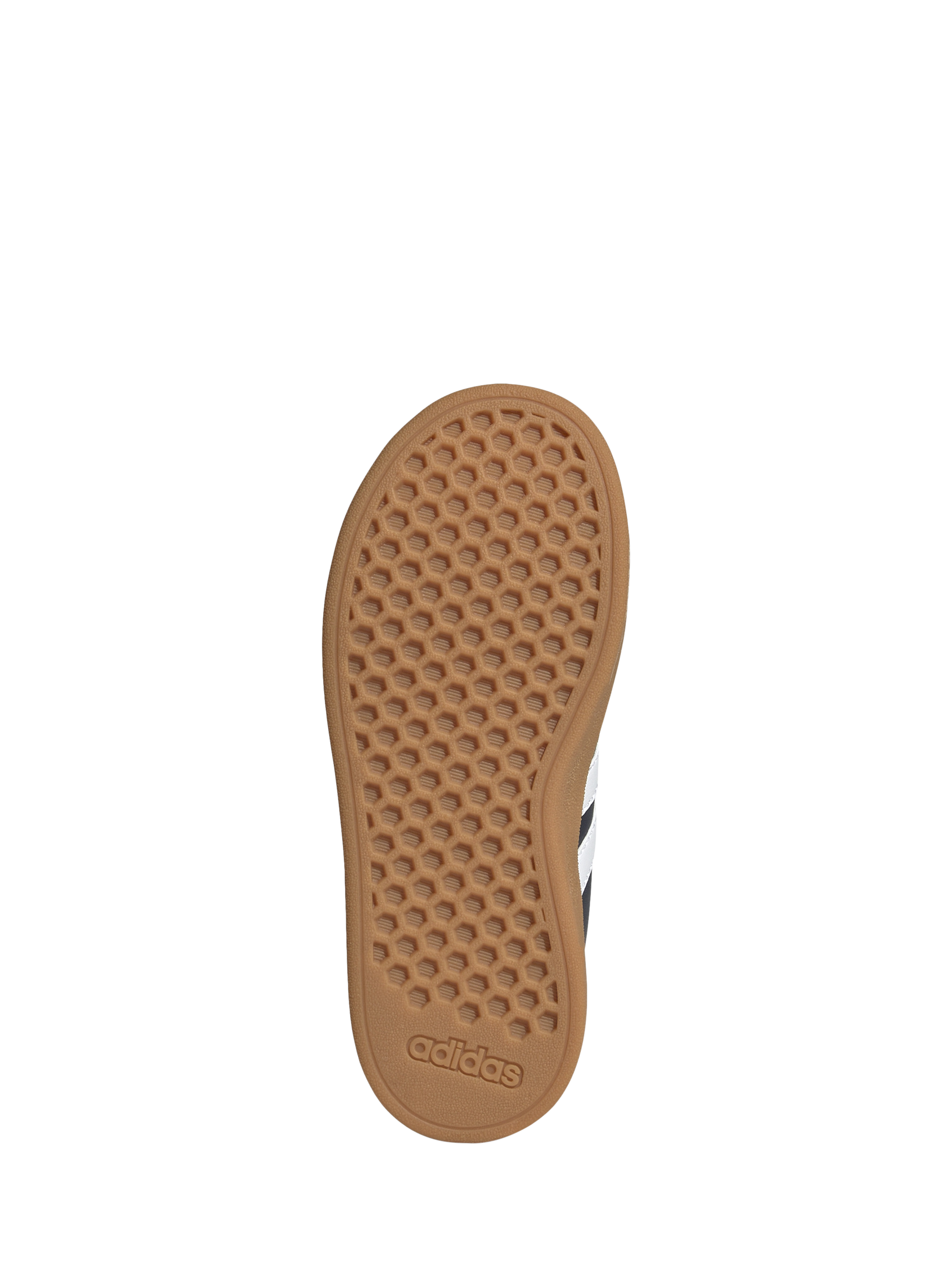 Product image 4 of 8, which shows adidas Kids' Grand Court Trainers, Navy/White, 3