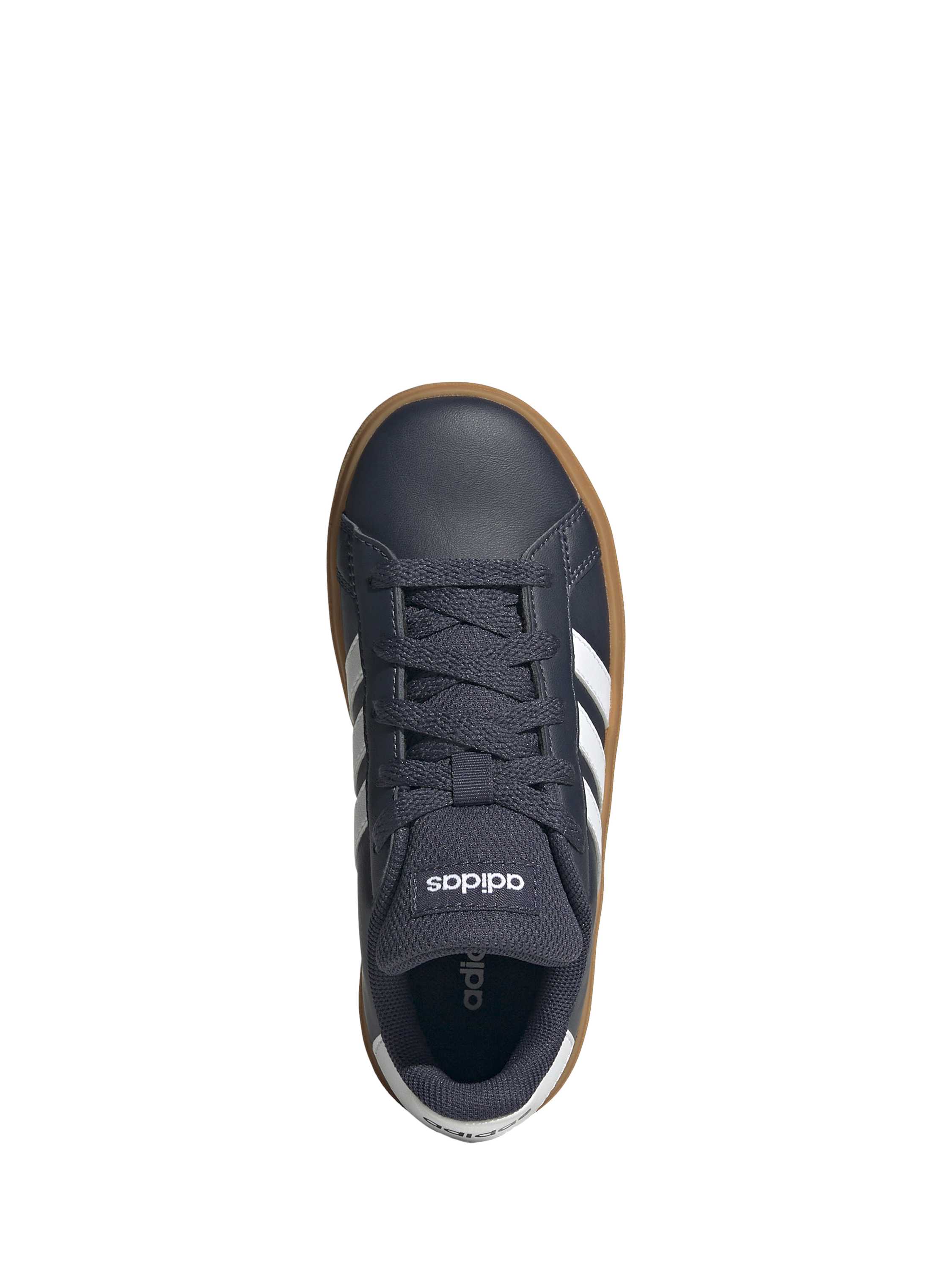 Product image 5 of 8, which shows adidas Kids' Grand Court Trainers, Navy/White, 3
