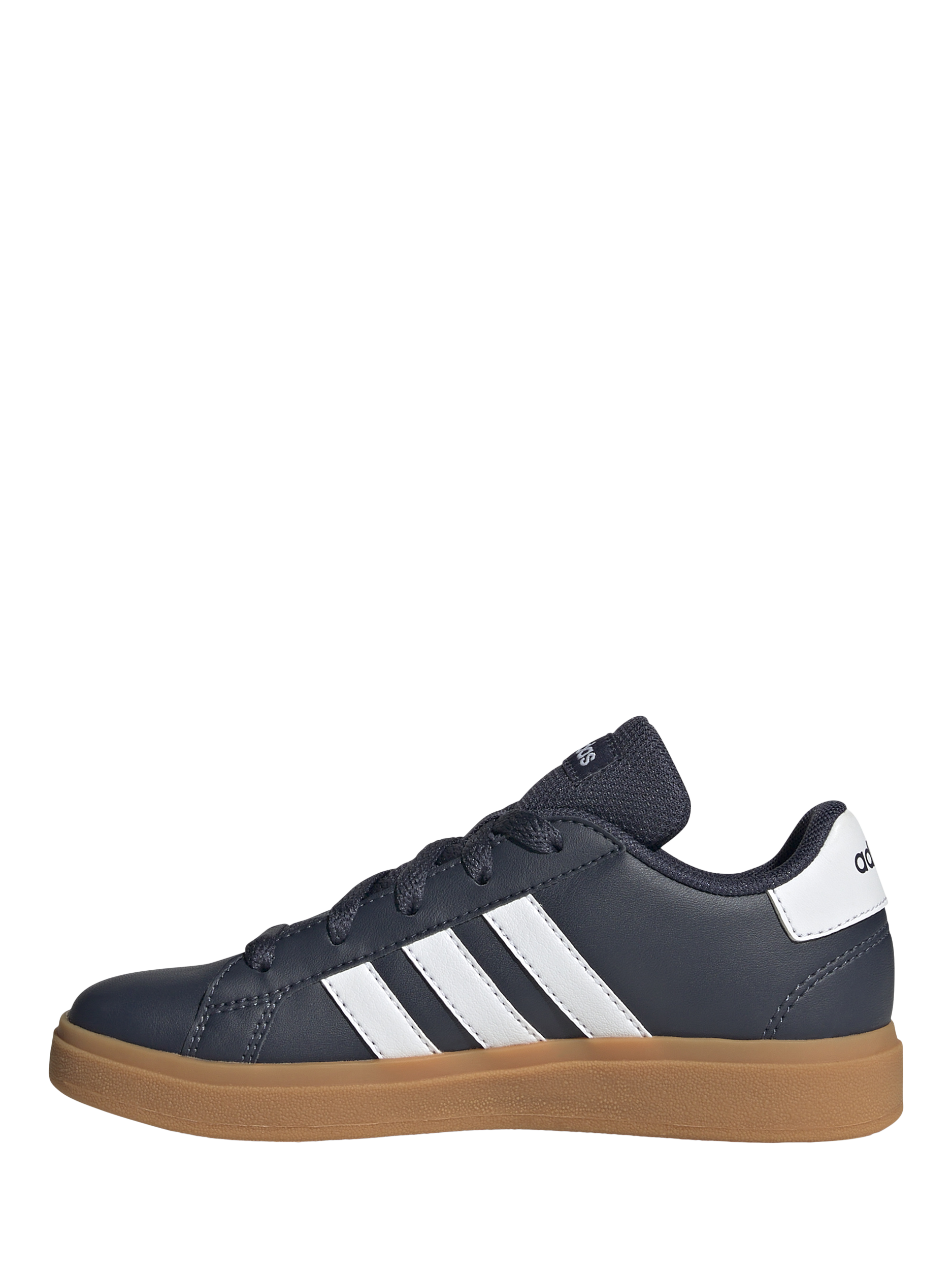 Product image 6 of 8, which shows adidas Kids' Grand Court Trainers, Navy/White, 3