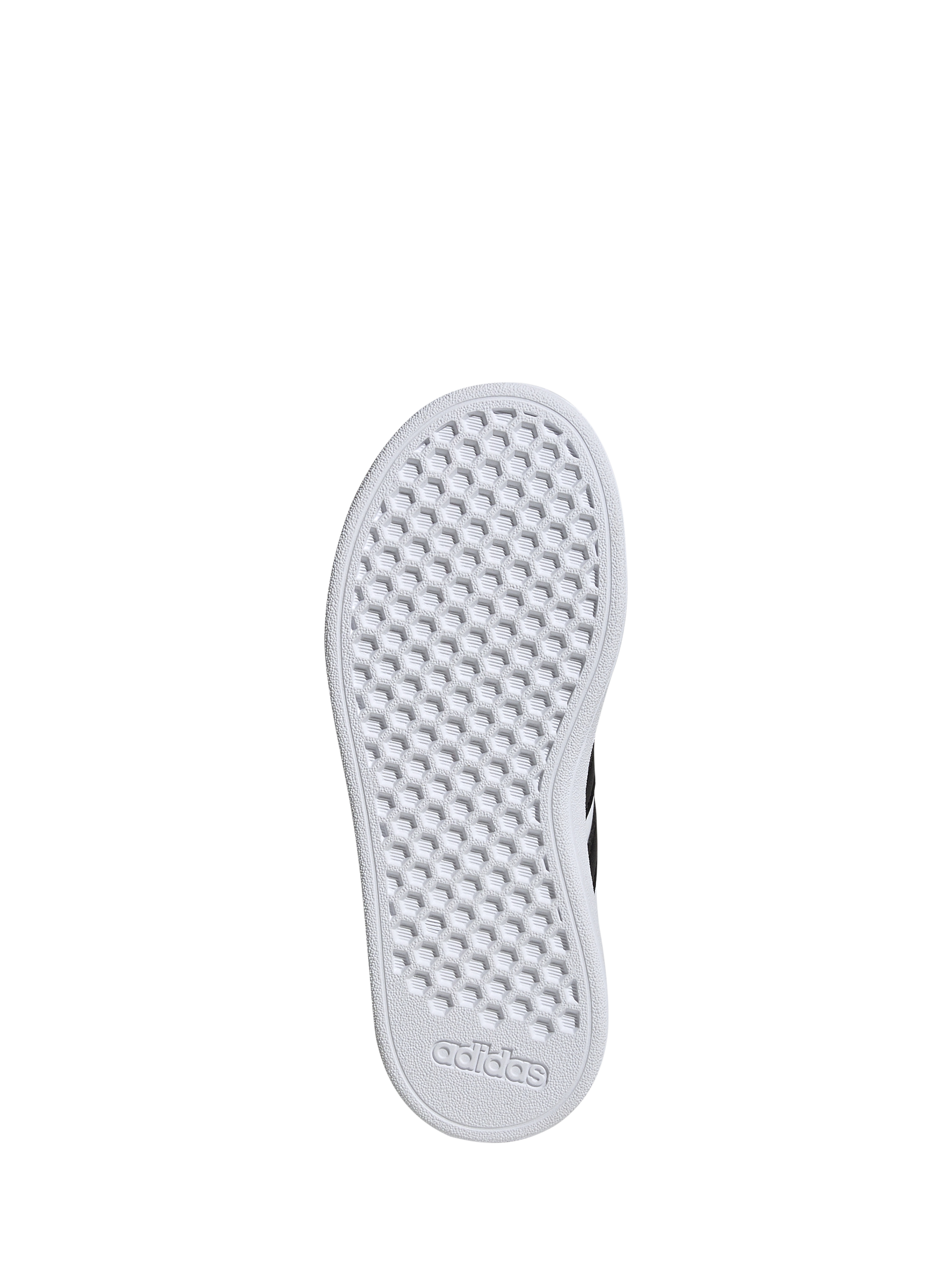 Product image 3 of 6, which shows adidas Kids' Grand Court Trainers, White/Black, 10 Jnr