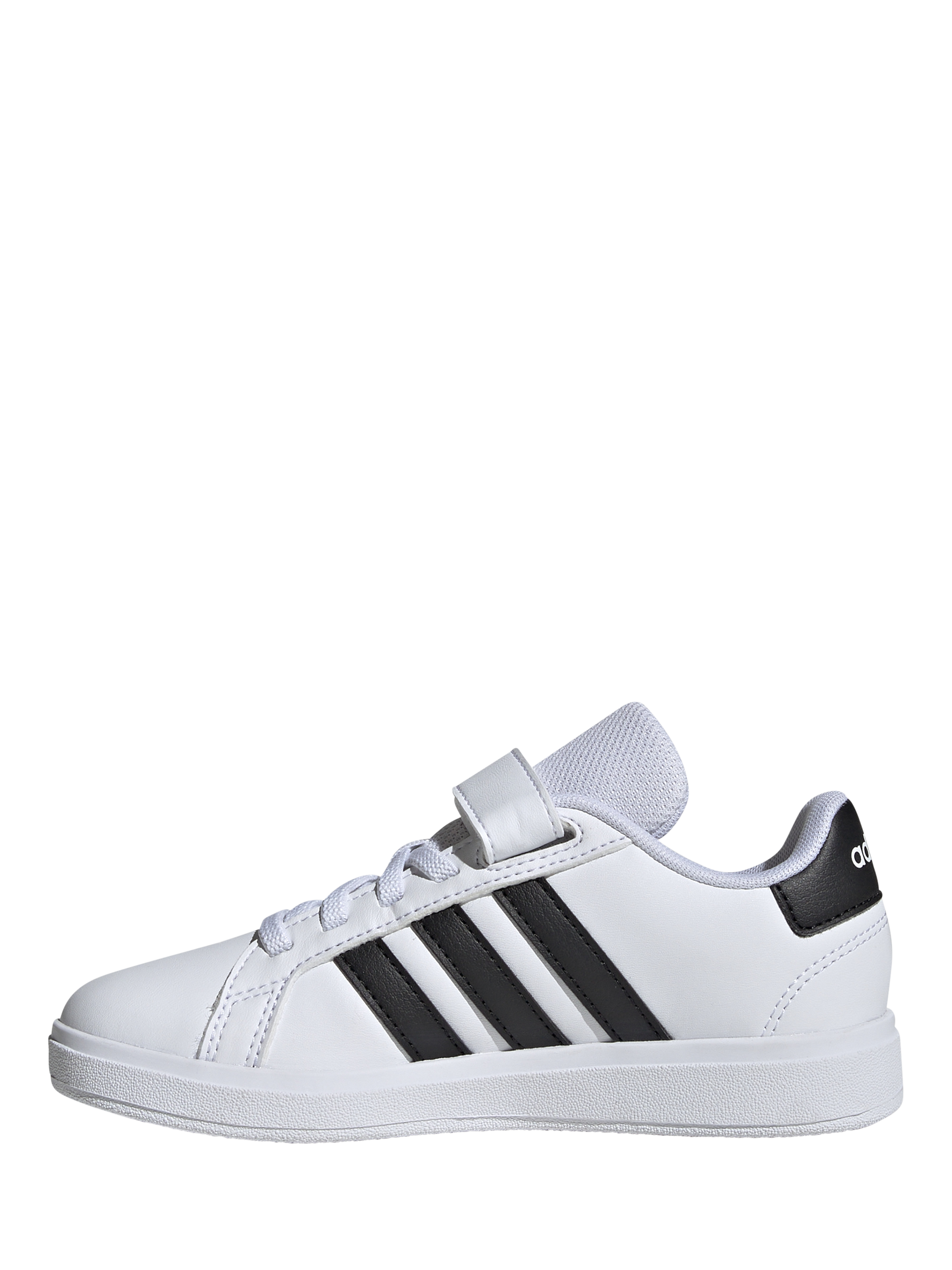 Product image 4 of 6, which shows adidas Kids' Grand Court Trainers, White/Black, 10 Jnr