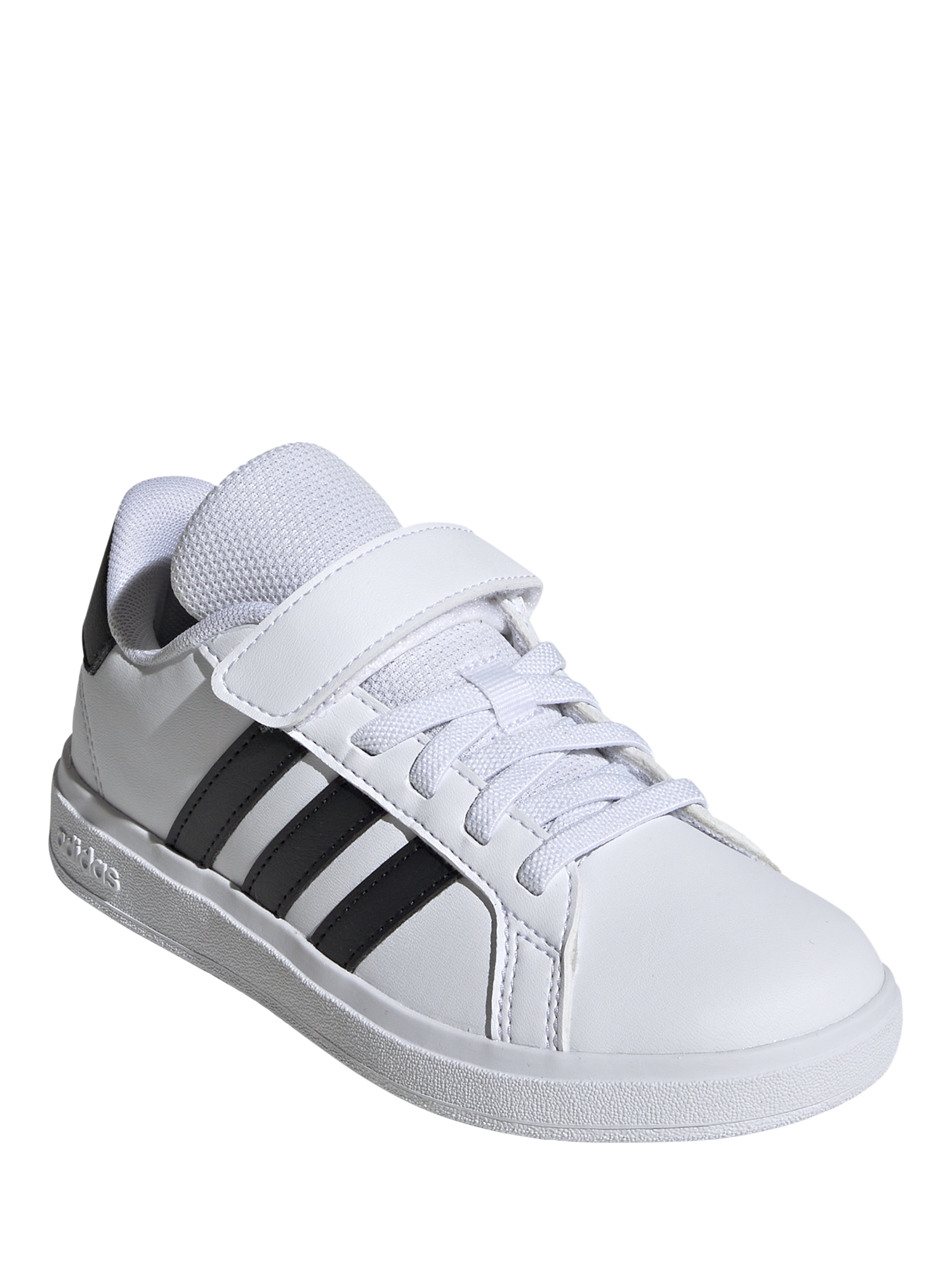Product image 5 of 6, which shows adidas Kids' Grand Court Trainers, White/Black, 10 Jnr