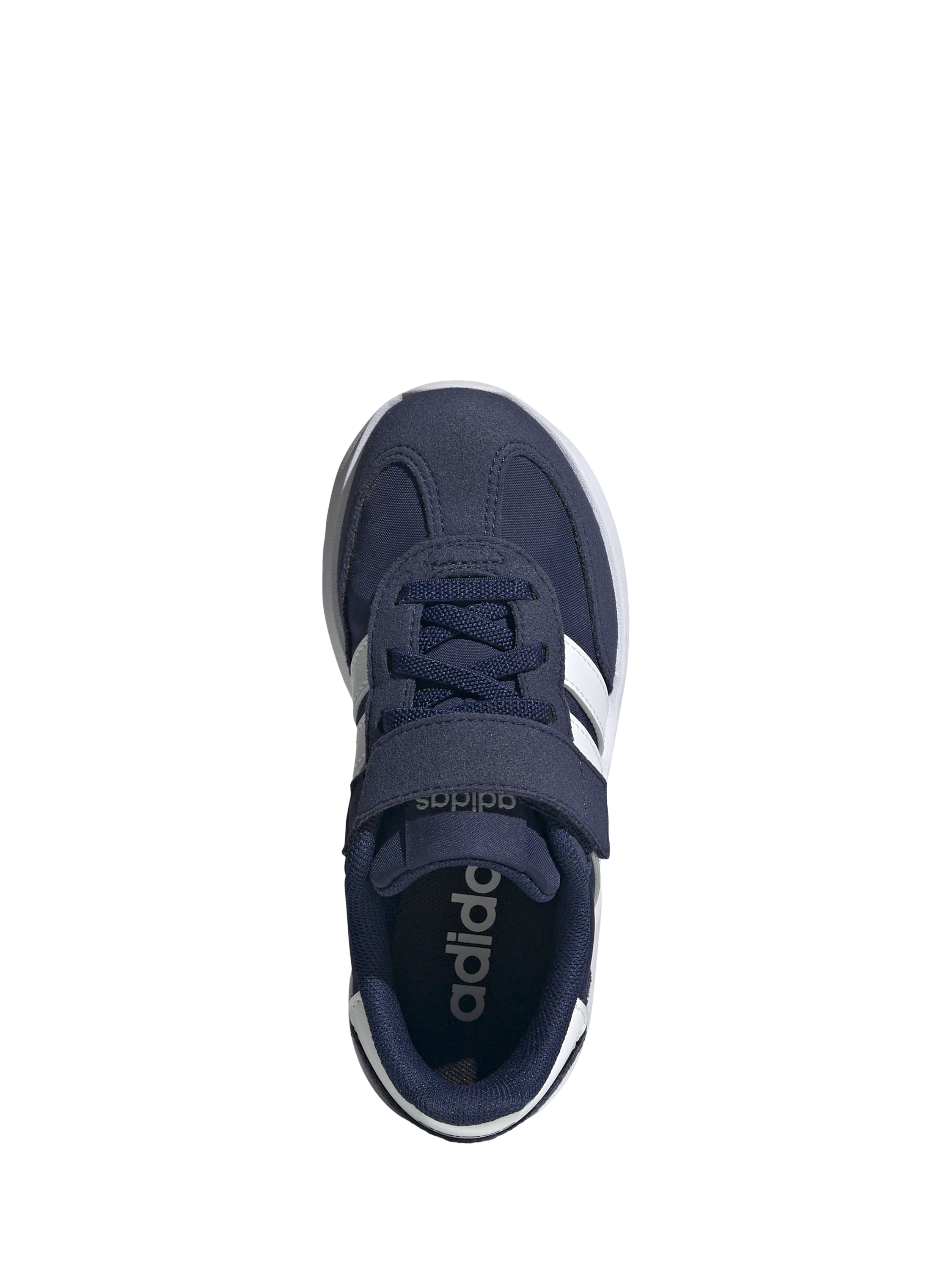 Product image 2 of 5, which shows adidas Kids' Run 70s Trainers, Navy/White, 1