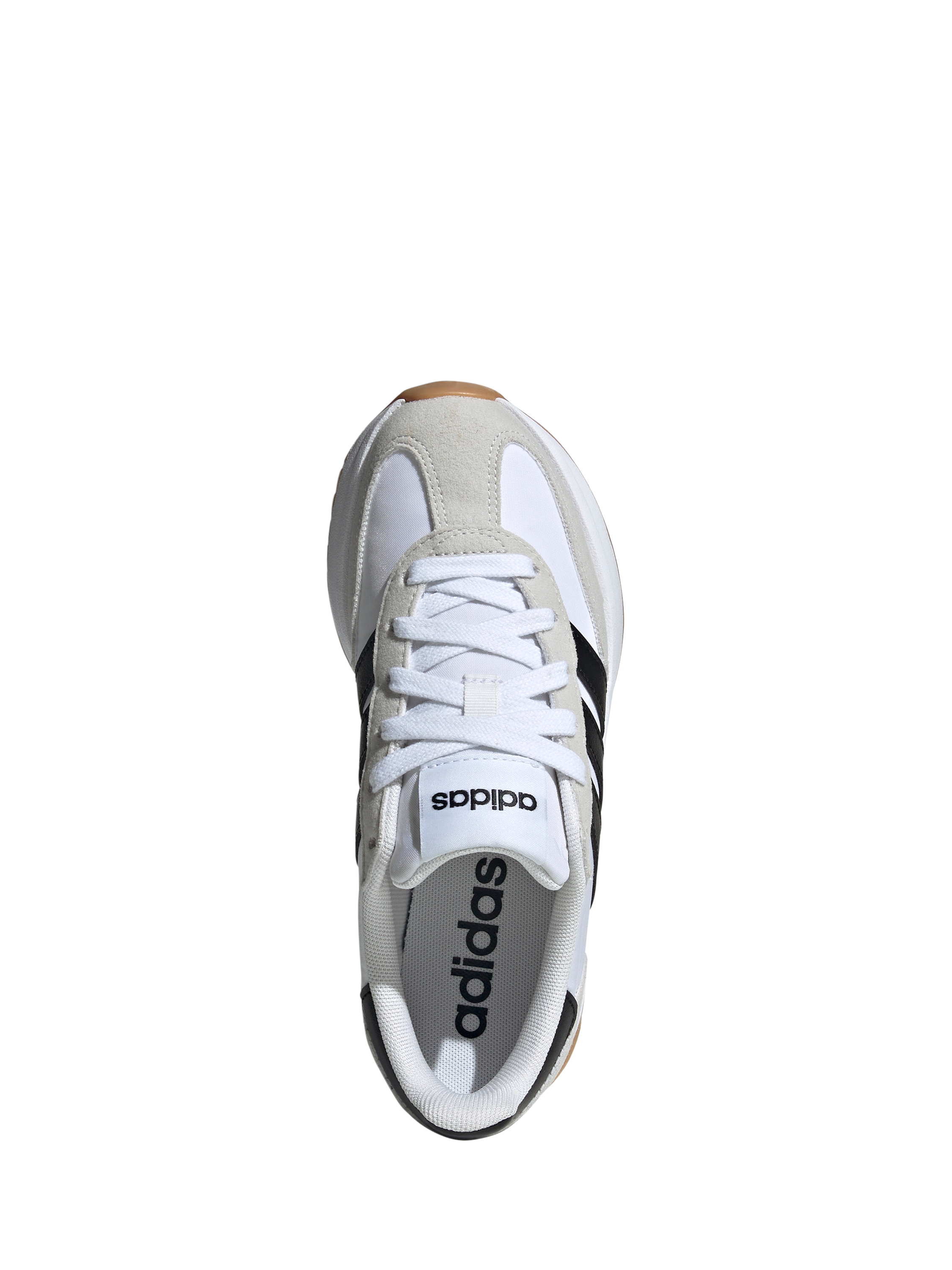 Product image 2 of 5, which shows adidas Kids' Run 70s Trainers, Grey/Black, 3