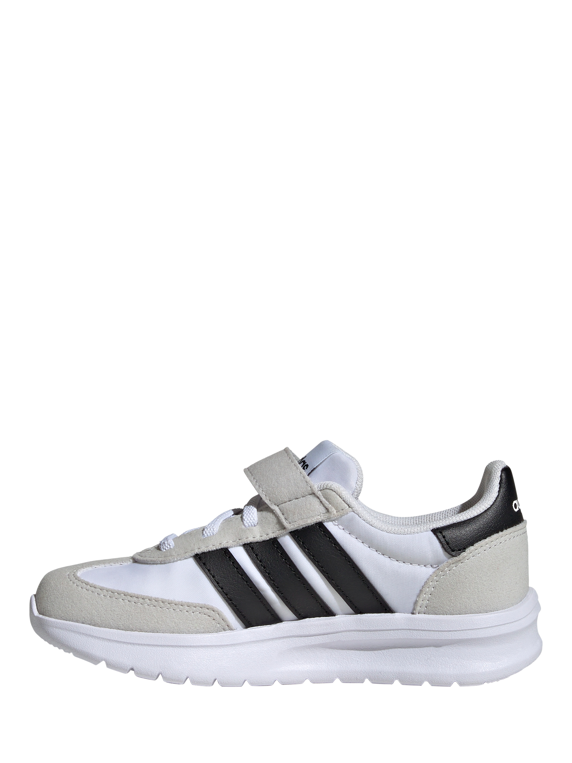 Product image 5 of 5, which shows adidas Kids' Run 70s Rip-Tape Cloudfoam Trainers, Grey/Black, 1