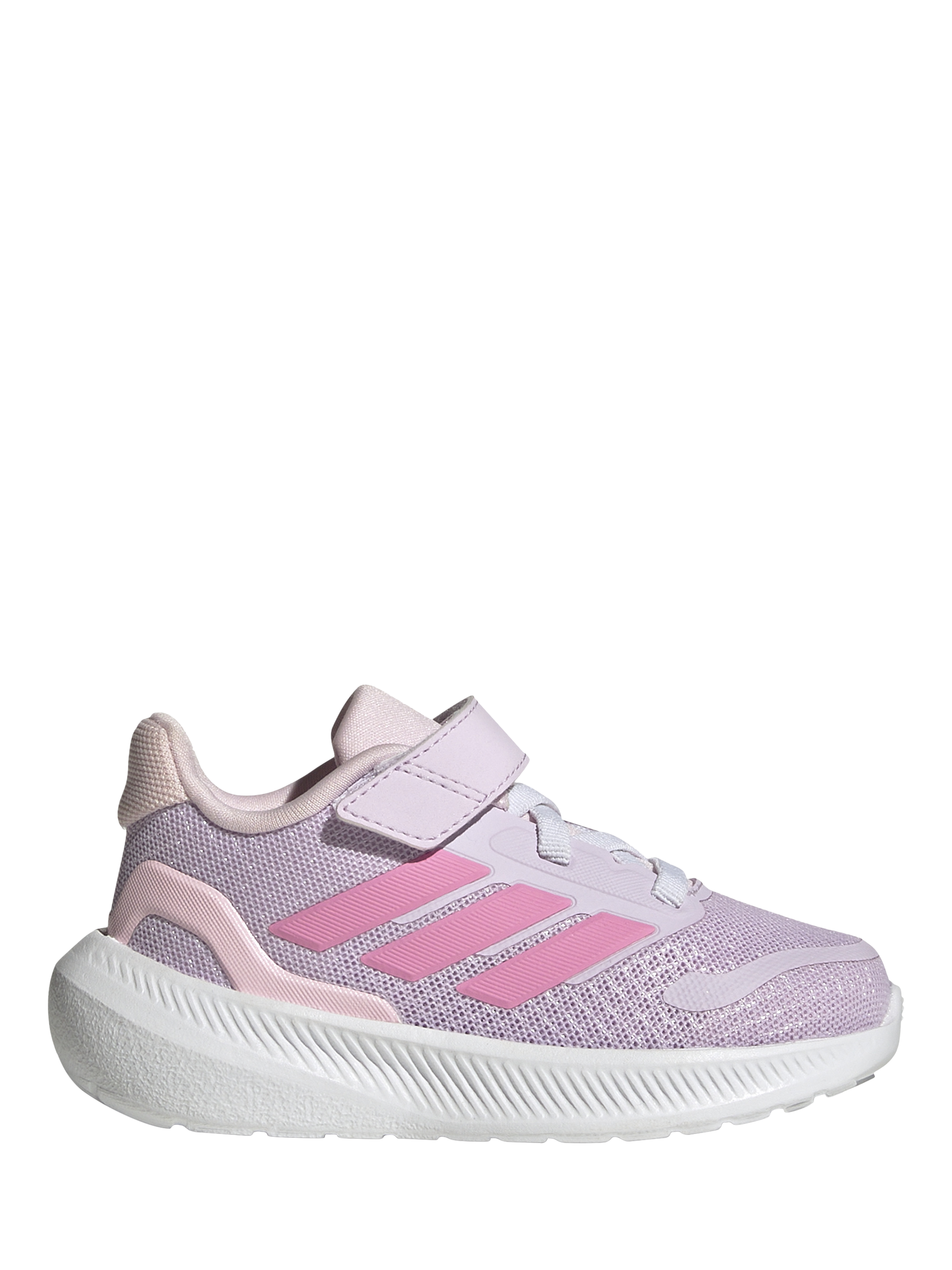 Product image 1 of 5, which shows adidas Kids' Run Falcon Trainers, Lavender/White, 3 Jnr