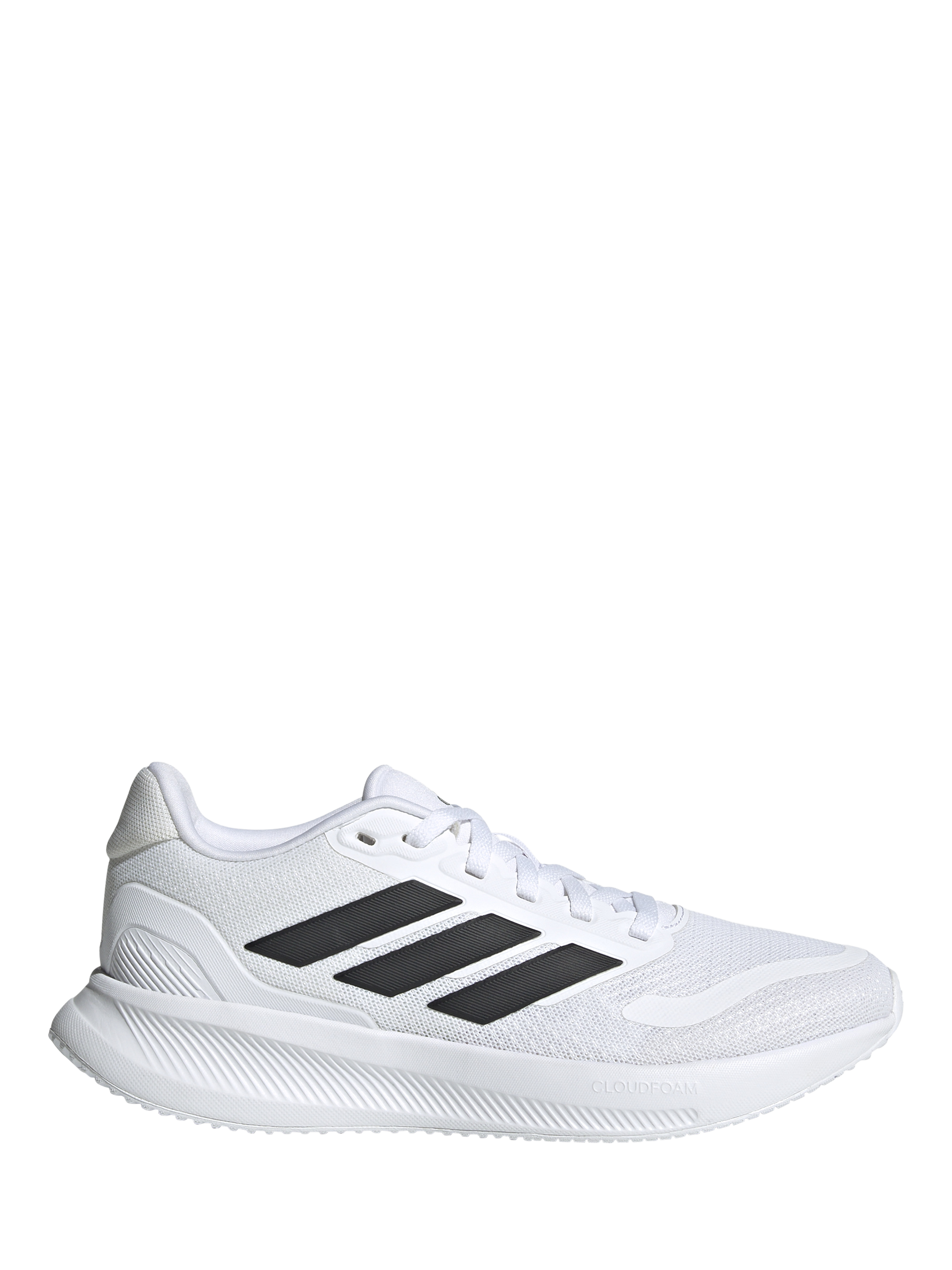 Product image 1 of 5, which shows adidas Kids' Falcon Running Shoes, White/Black, 3