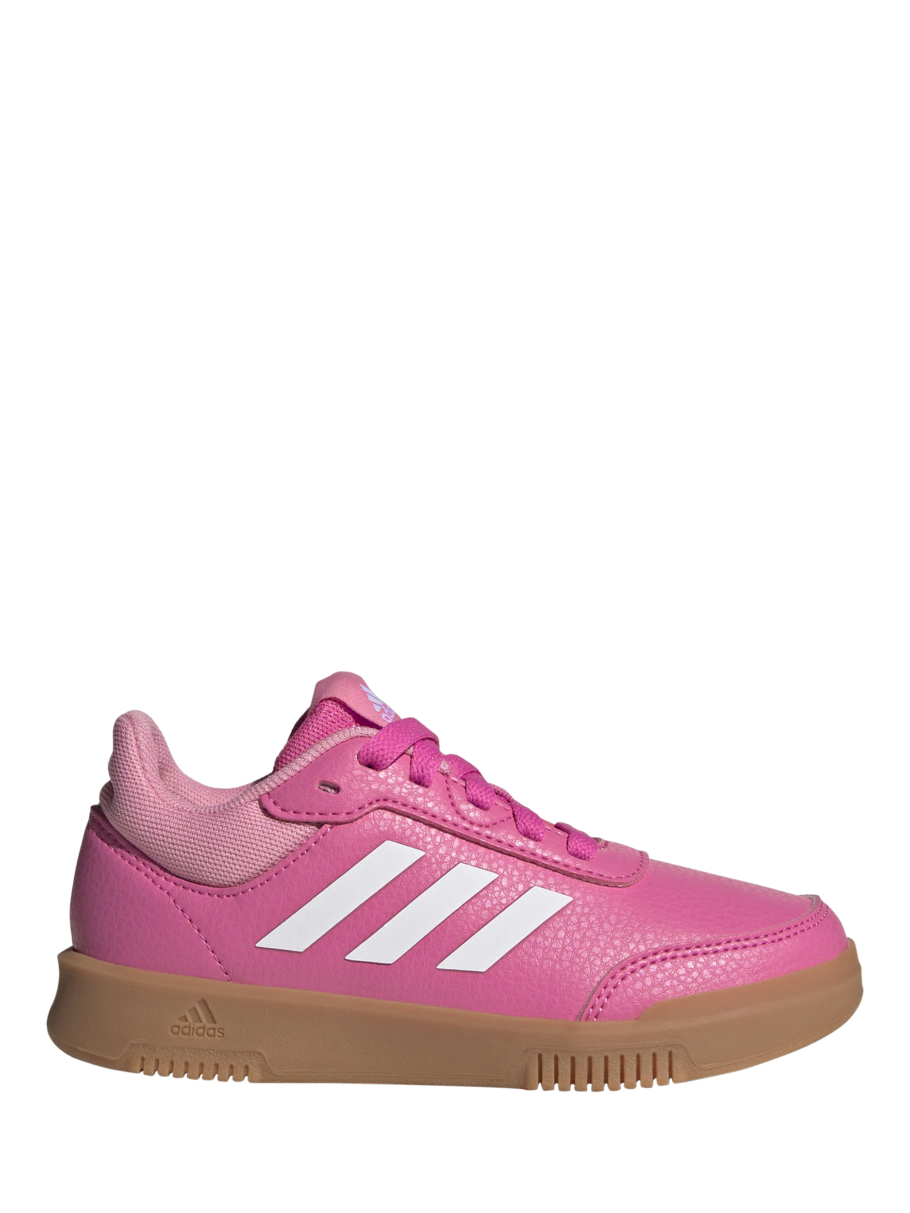 Product image 1 of 5, which shows adidas Kids' Tensaur Sports Lace-Up Trainers, Magenta/White, 3