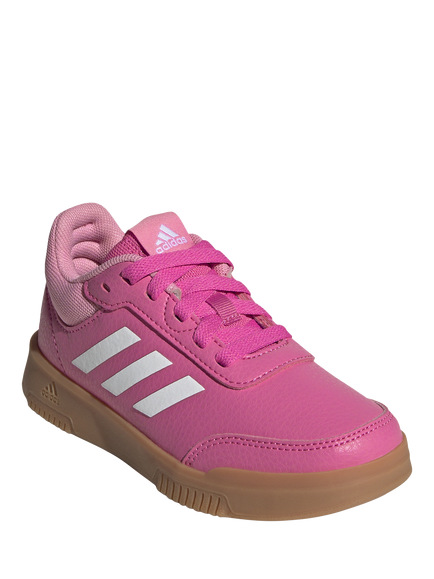 adidas Kids' Tensaur Sports Lace-Up Trainers, Magenta/White - view 2, Magenta/White