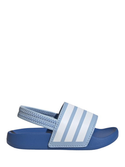 adidas Kids' Adilette Sliders, Blue/White, Blue/White