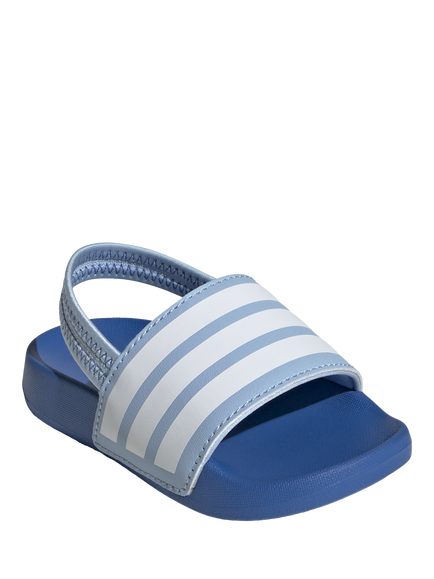 adidas Kids' Adilette Sliders, Blue/White - view 2, Blue/White