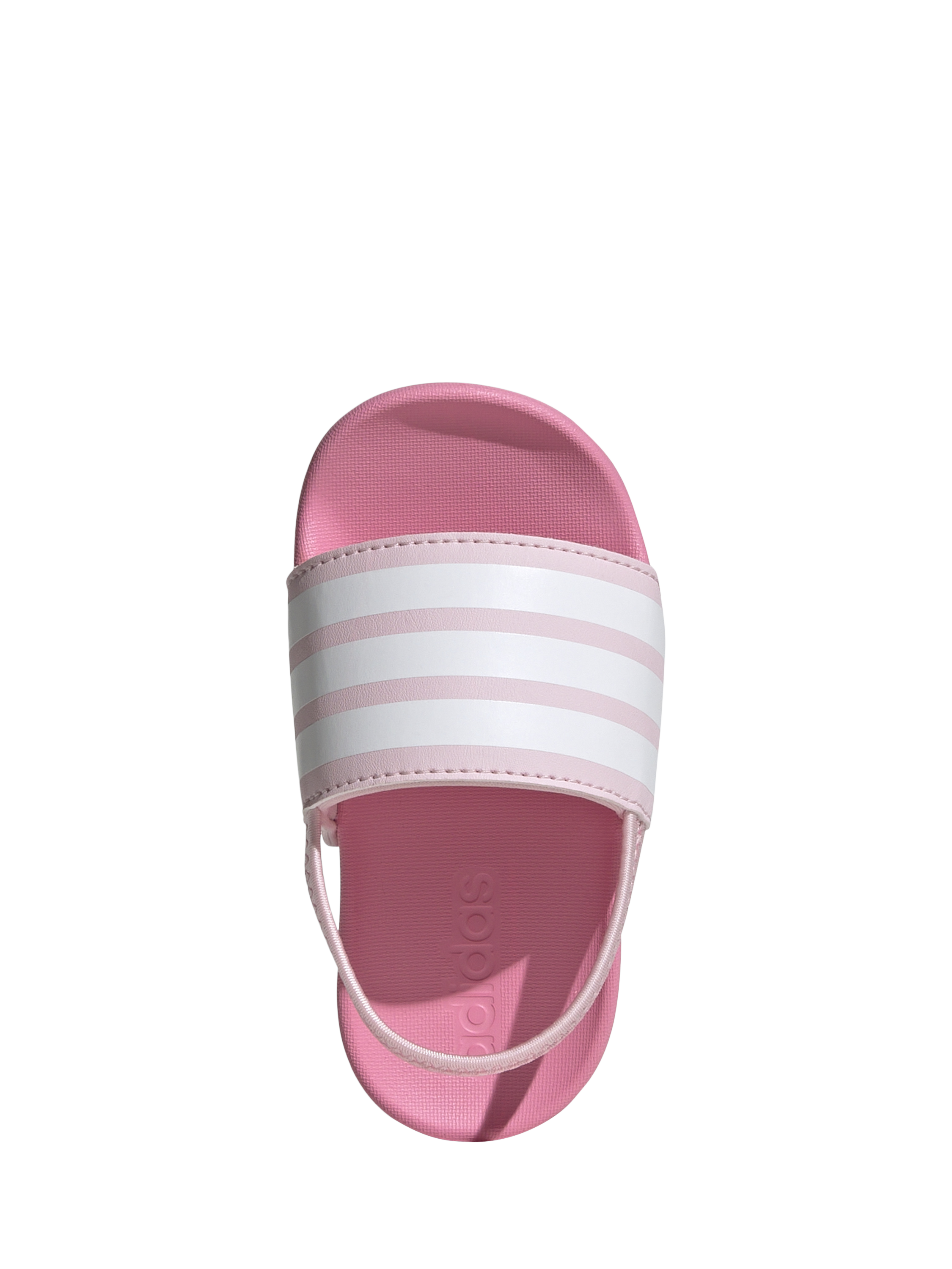 Product image 2 of 5, which shows adidas Kids' Adilette Strap Sliders, Pink/White, 3 Jnr