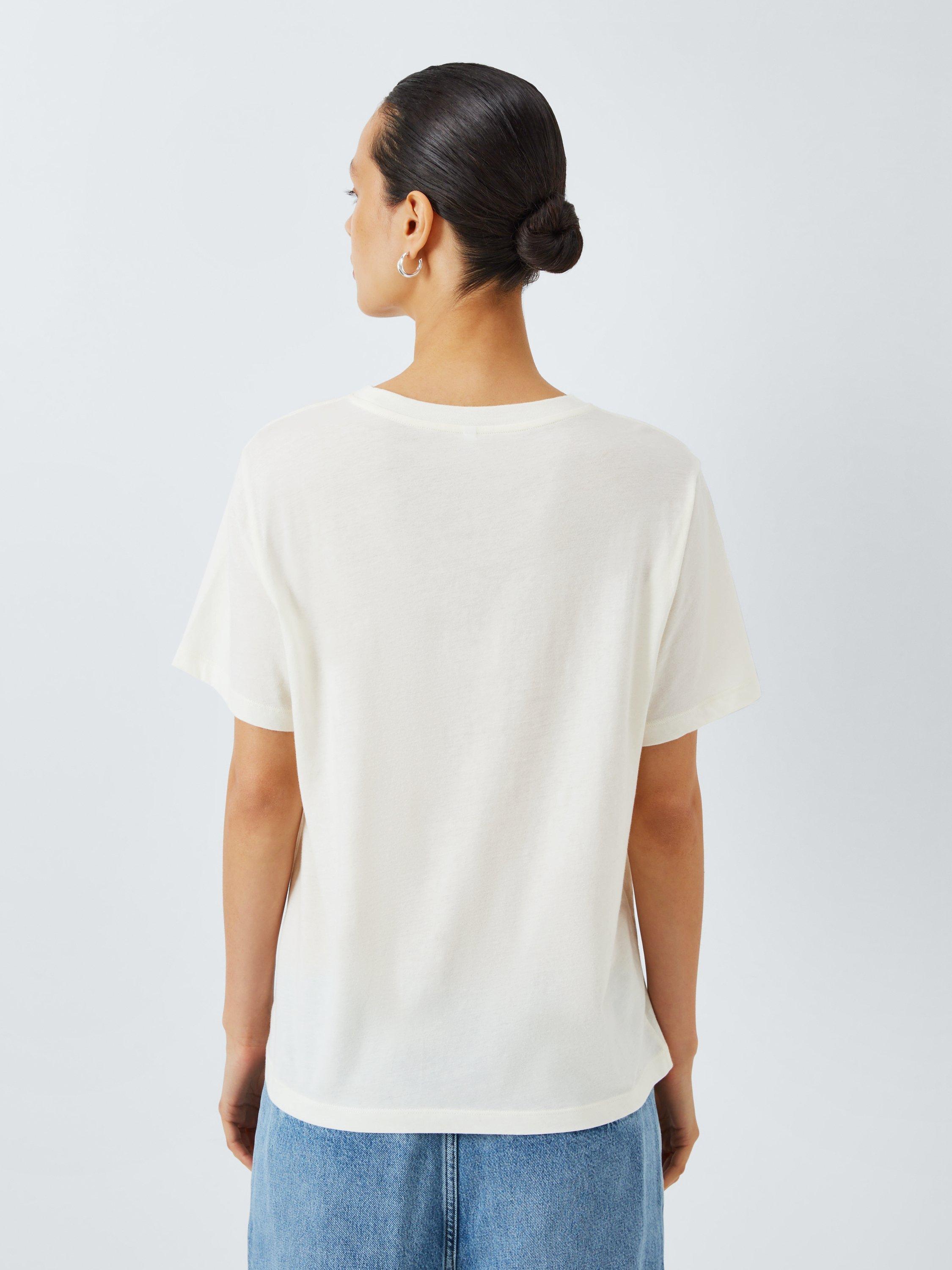 Product image 2 of 6, which shows AND/OR Retro Graphic T-Shirt, White / Sienna, 8