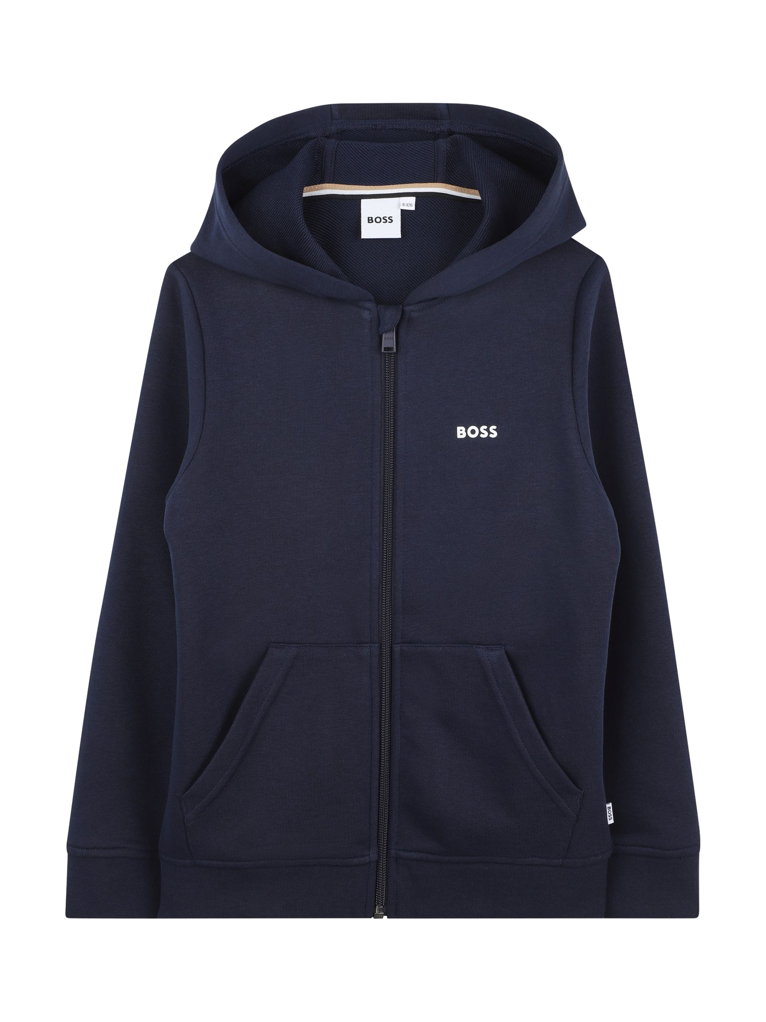 Product image 1 of 2, which shows HUGO BOSS Kids' Hoodie, Navy, 4 years