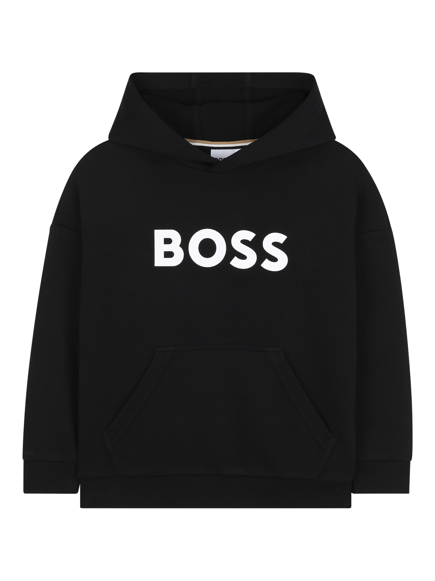 Product image 1 of 2, which shows BOSS Kids' Logo Hoodie, Black, 4 years