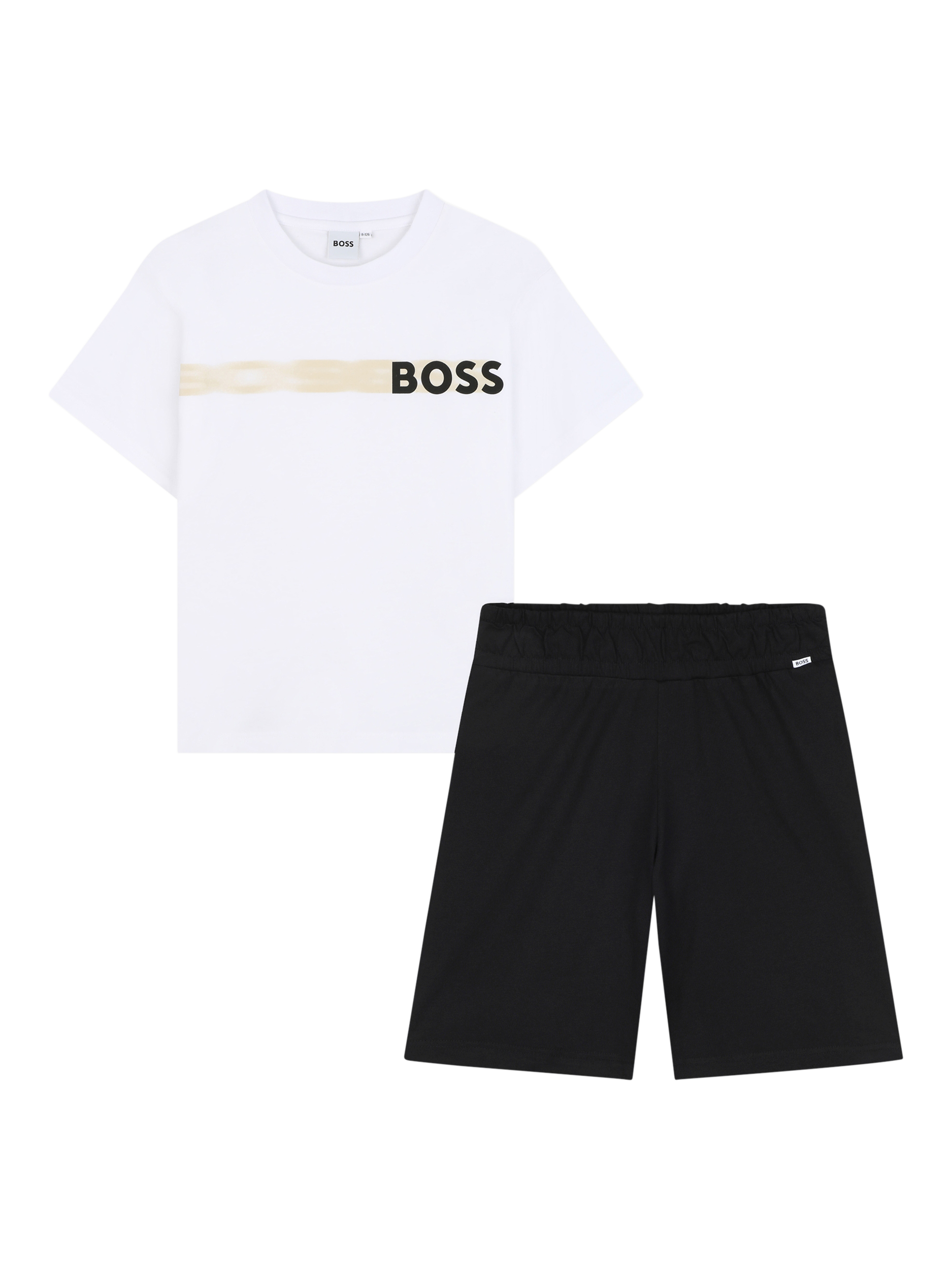 Product image 1 of 2, which shows HUGO BOSS Kids' Pyjamas, White/Black, 4 years