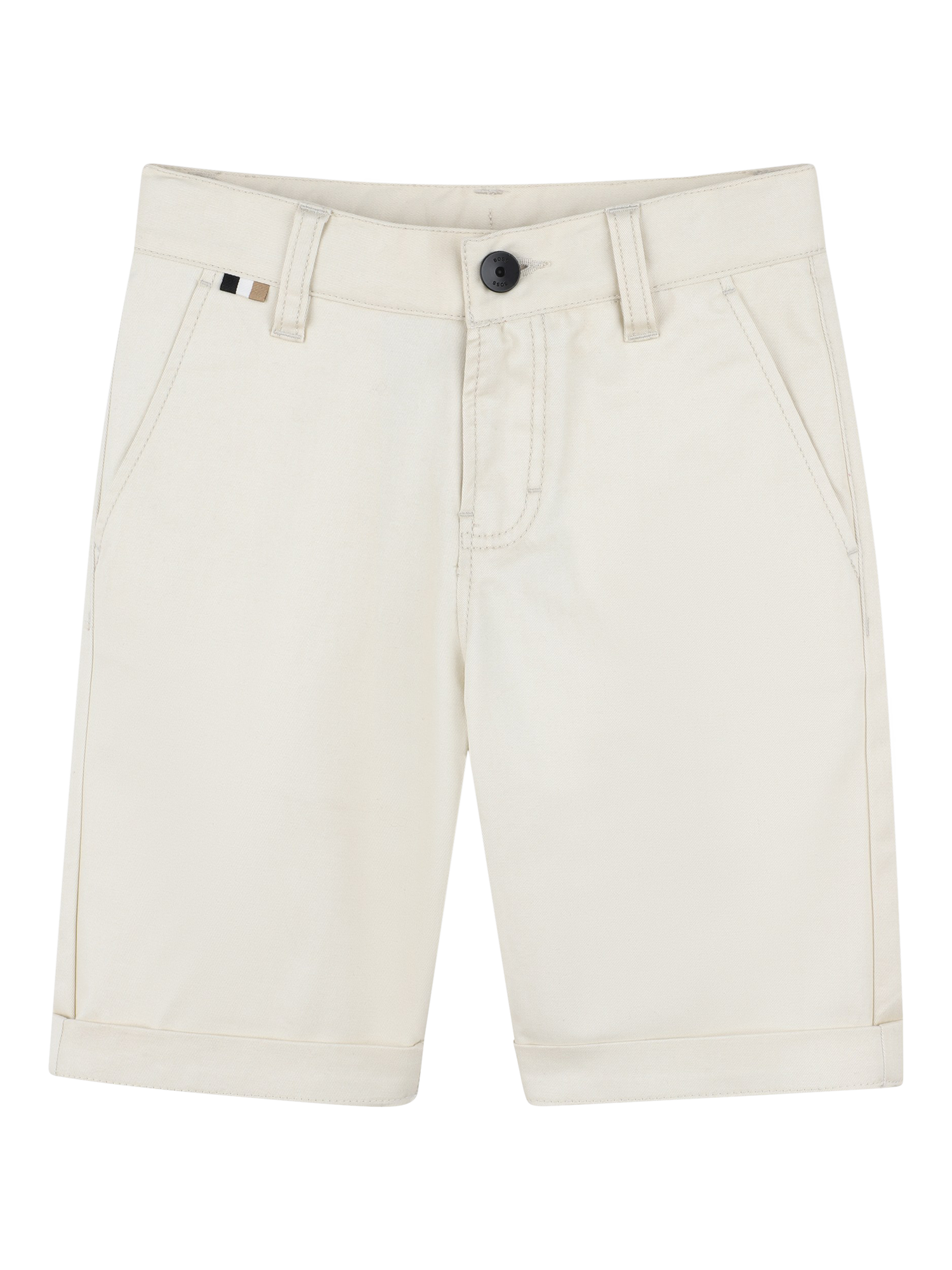 Product image 1 of 2, which shows BOSS Kids' Chino Bermuda Shorts, Stone, 5 years