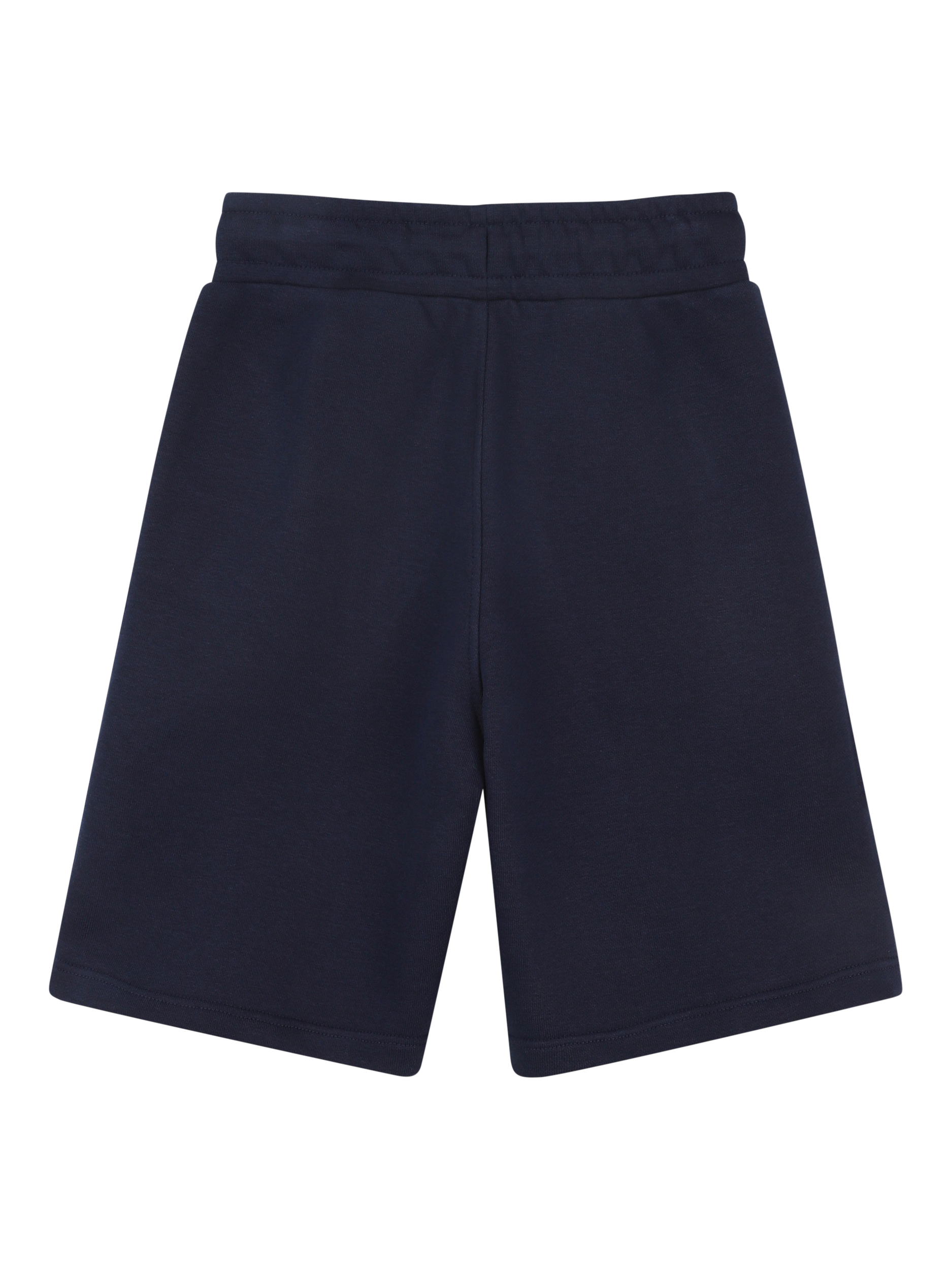 Product image 2 of 2, which shows BOSS Kids' Cotton Fleece Jogger Shorts, Navy, 4 years