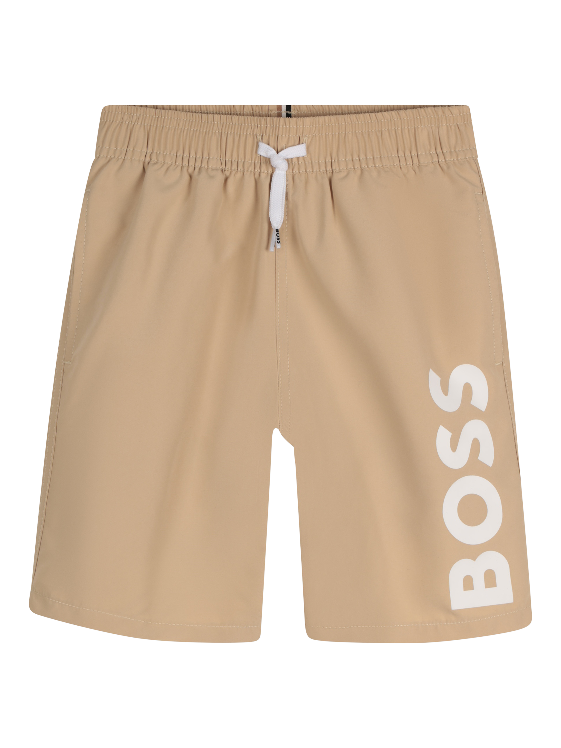 Product image 1 of 2, which shows HUGO BOSS Kids' Swim Shorts, Stone, 5 years