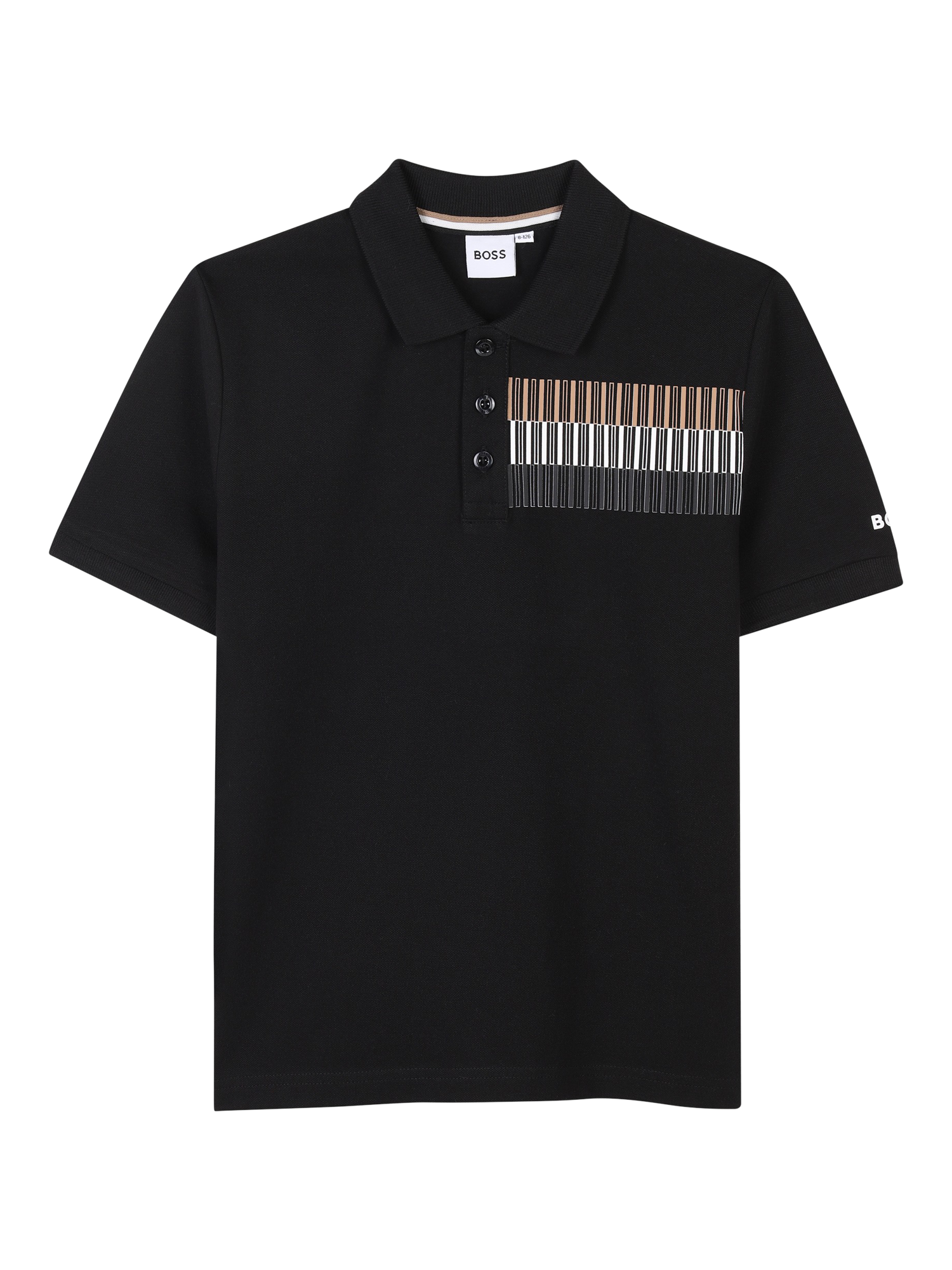 Product image 1 of 2, which shows BOSS Kids' Polo Shirt, Black, 4 years