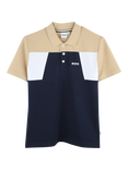 HUGO BOSS BOSS Kids' Colourblock Polo Shirt, Navy