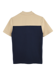 HUGO BOSS BOSS Kids' Colourblock Polo Shirt, Navy