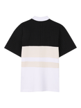 HUGO BOSS BOSS Kids' Colourblock Striped Polo Shirt, Black