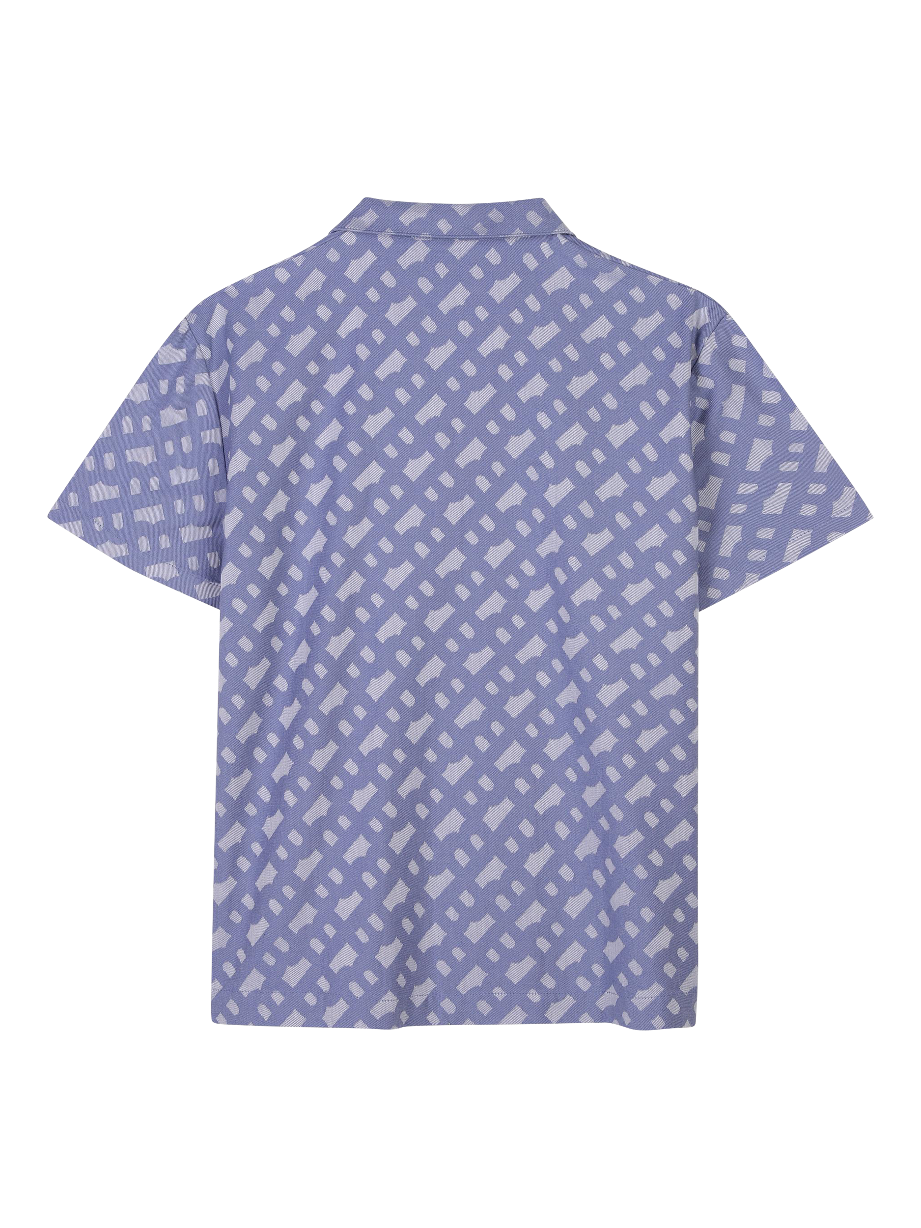 Product image 2 of 2, which shows BOSS Kids' Jacquard Monogram Short Sleeve Shirt, Blue, 6 years