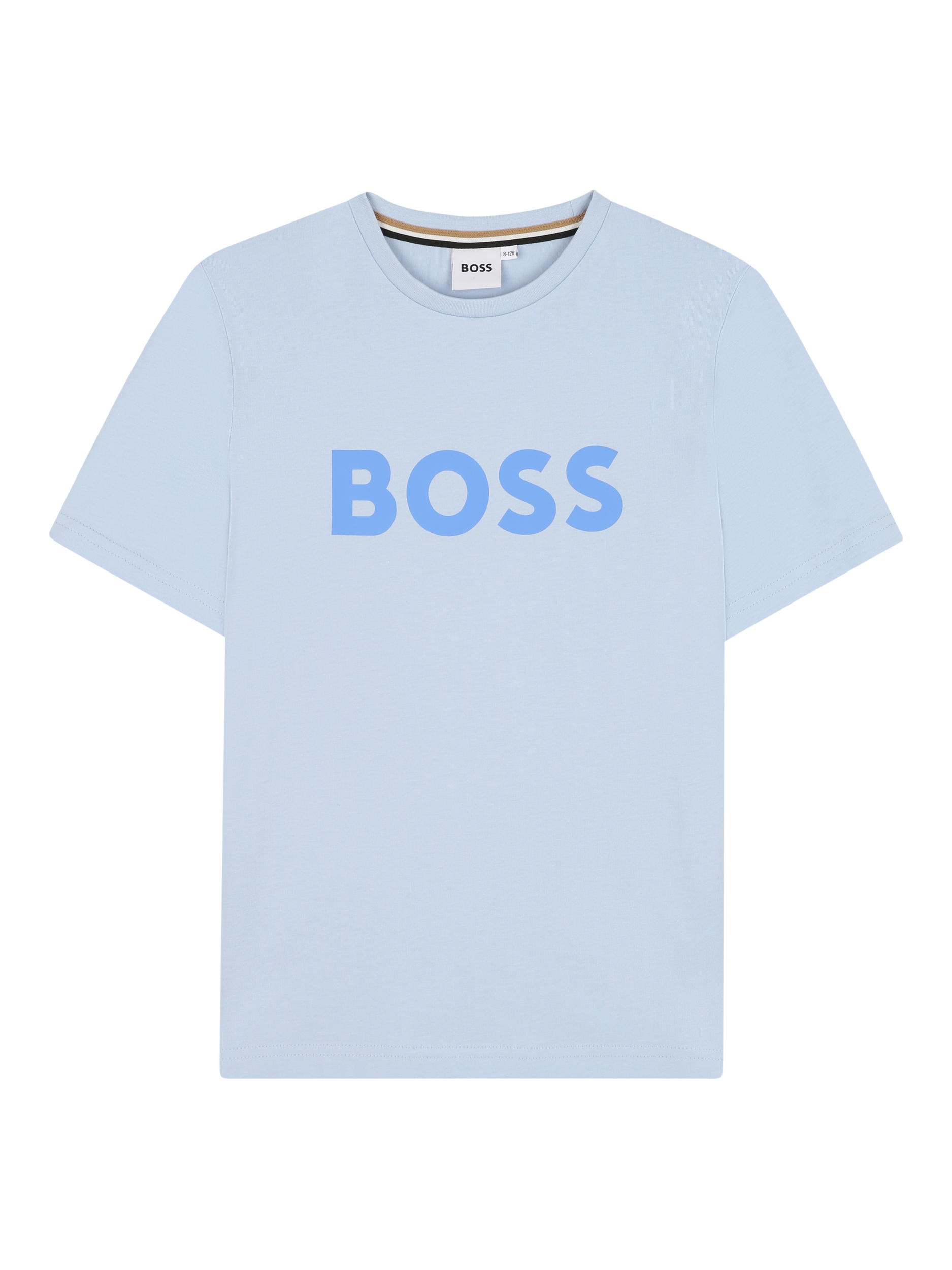 Product image 1 of 2, which shows BOSS Kids' Logo T-Shirt, Persian Blue, 4 years