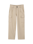 HUGO BOSS Kids' Pique Loose Fit Cargo Trousers, Stone