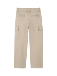 HUGO BOSS Kids' Pique Loose Fit Cargo Trousers, Stone