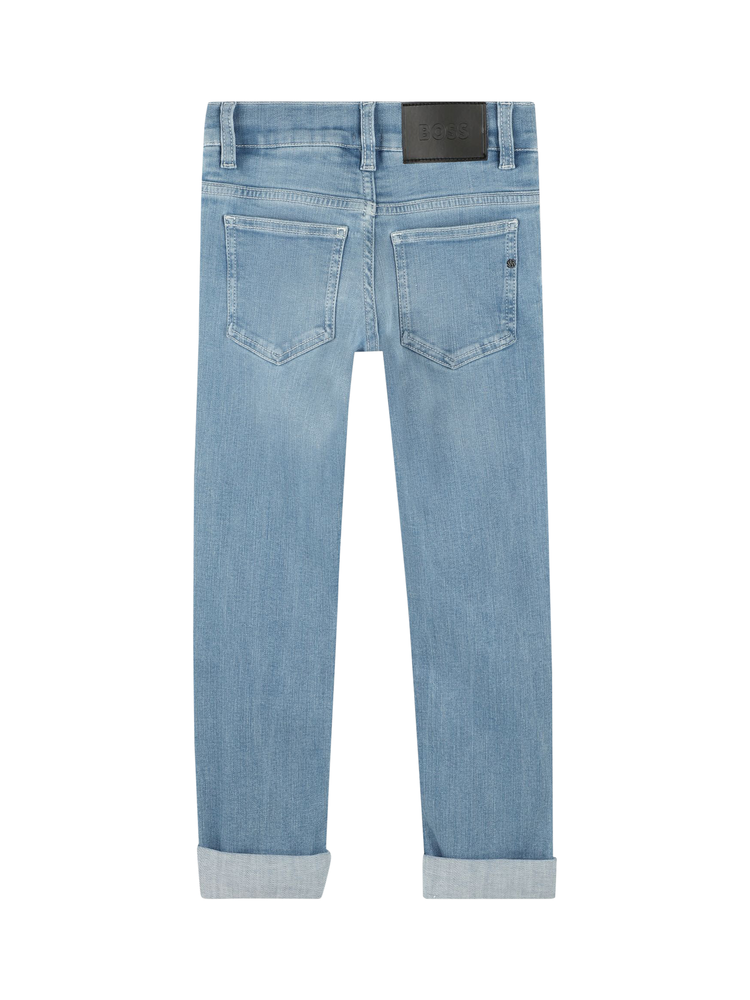 Product image 2 of 2, which shows BOSS Kids' Slim Fit Jeans, Double Stone/Brush, 4 years