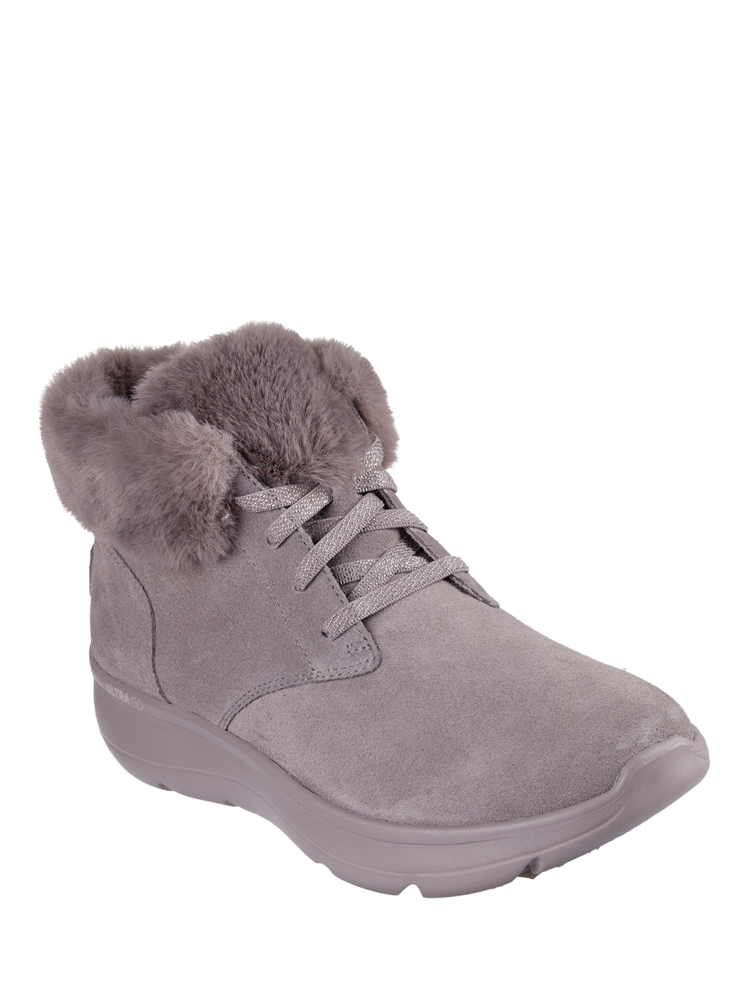Skechers On The GO Joy Cozy Haven Suede Ankle Boots Taupe