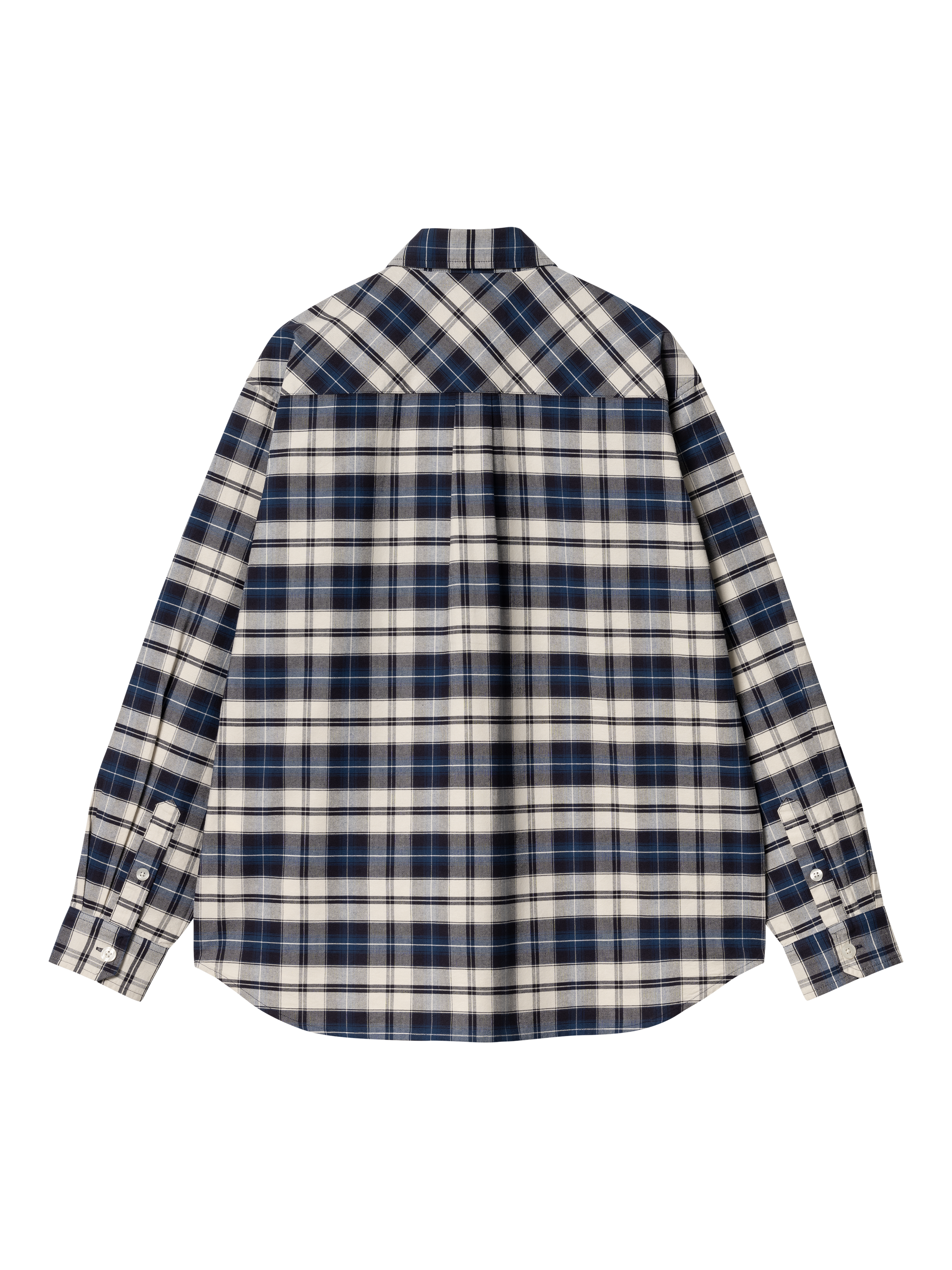Product image 2 of 2, which shows Carhartt WIP Tarbell Cotton Regular Fit Check Shirt, Tarbellchk Nvy/Wh, L