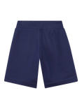 HUGO BOSS Kids' Cotton Blend Drawstring Shorts, Medieval Blue