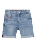 HUGO BOSS Kids' Bermuda Denim Shorts, Bleach Blue
