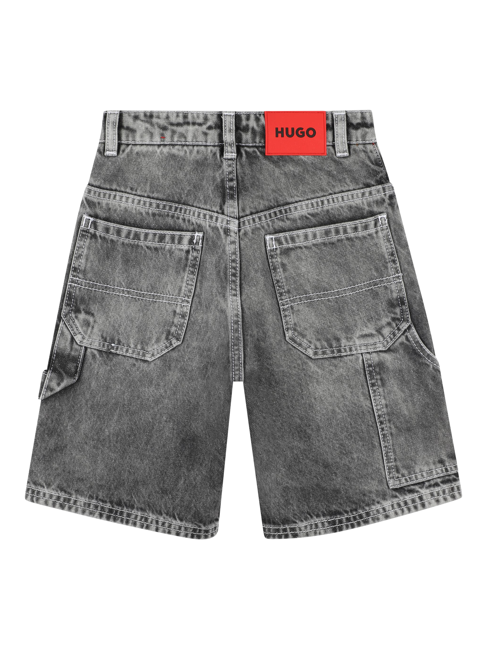 Product image 2 of 2, which shows BOSS Kids' Denim Bermuda Shorts, Black Lave, 5 years