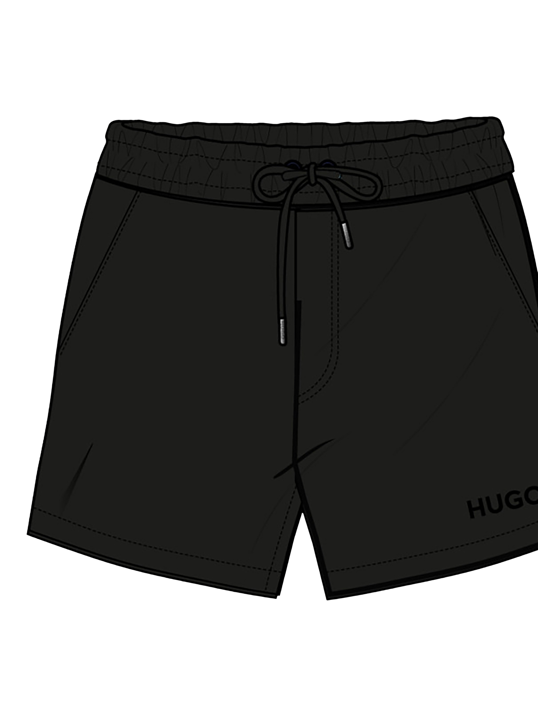 Product image 1 of 2, which shows HUGO BOSS Kids' Swim Shorts, Black, 4 years