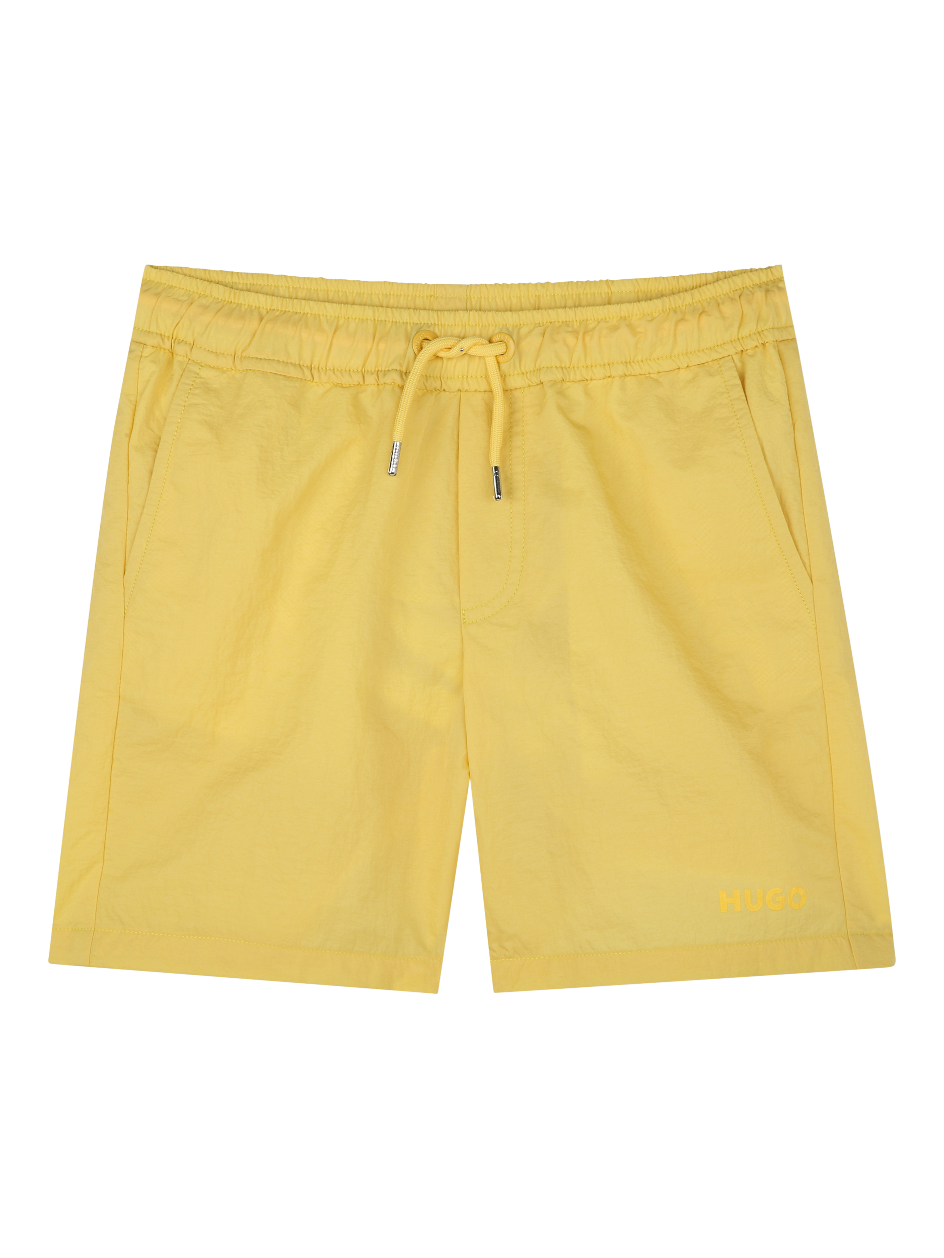 Product image 1 of 2, which shows HUGO BOSS Kids' Swim Shorts, Straw Yellow, 4 years