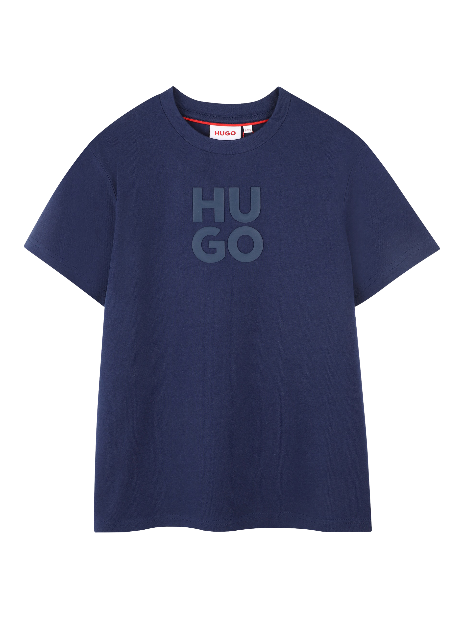 Product image 1 of 2, which shows HUGO Kids' Logo T-Shirt, Medieval Blue, 4 years