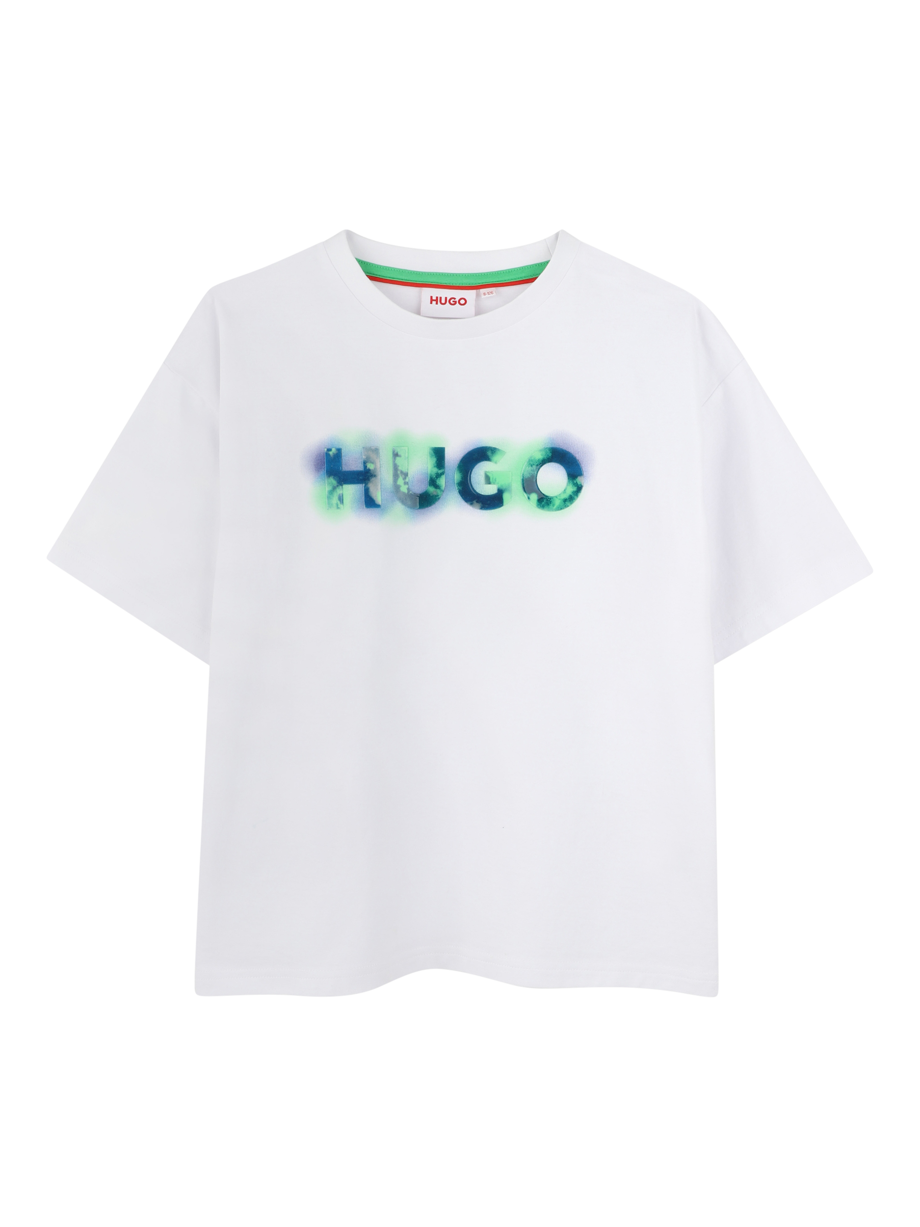Product image 1 of 2, which shows HUGO Kids' Logo T-Shirt, White, 4 years