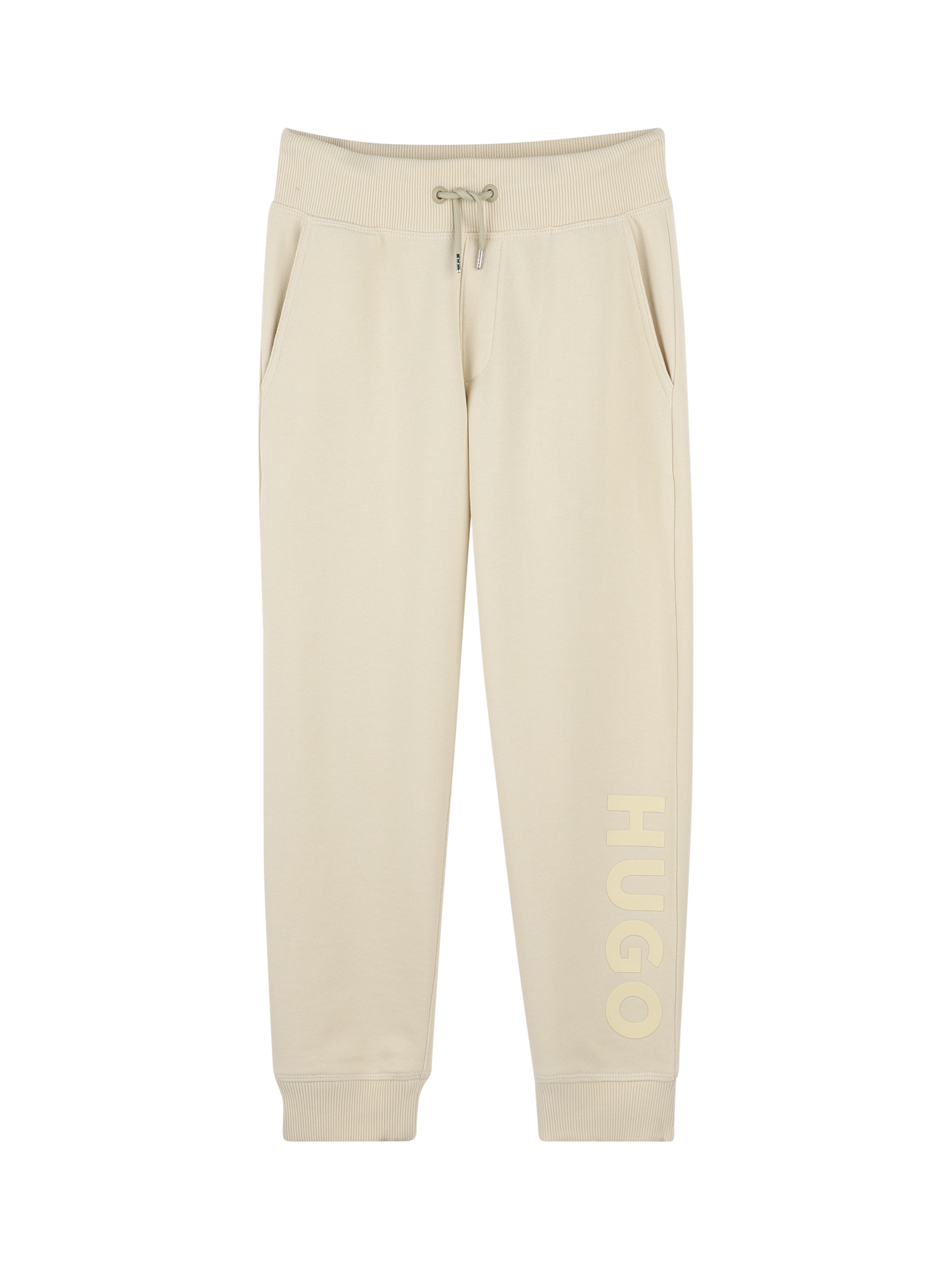 Product image 1 of 2, which shows HUGO BOSS Kids' Jogging Bottoms, Stone, 5 years