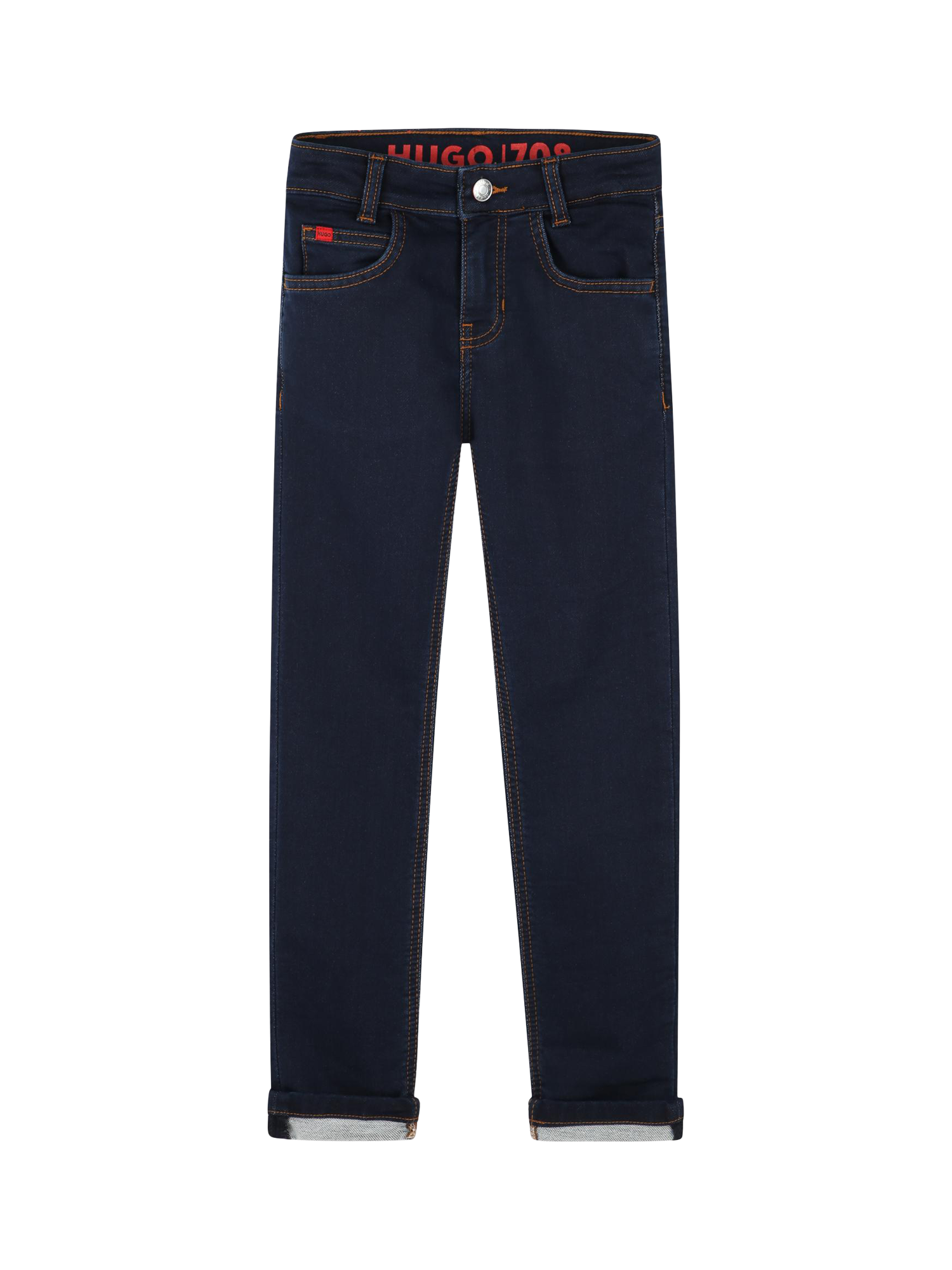 Product image 1 of 2, which shows HUGO Kids' Slim Fit Jeans, Rinse Wash, 4 years