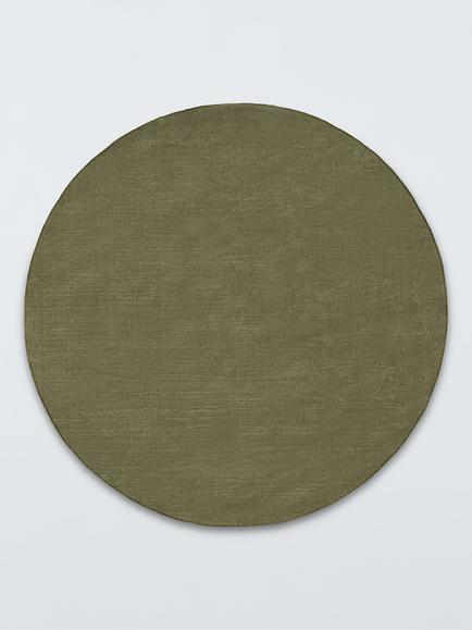 John Lewis Luxury Deep Pile Pure Wool Rug, Dia. 180cm, Green