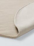 John Lewis Luxury Deep Pile Pure Wool Rug, Dia. 180cm, Natural