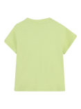 HUGO BOSS Kids' Cotton Snap Closure Branded T-Shirt, Lime