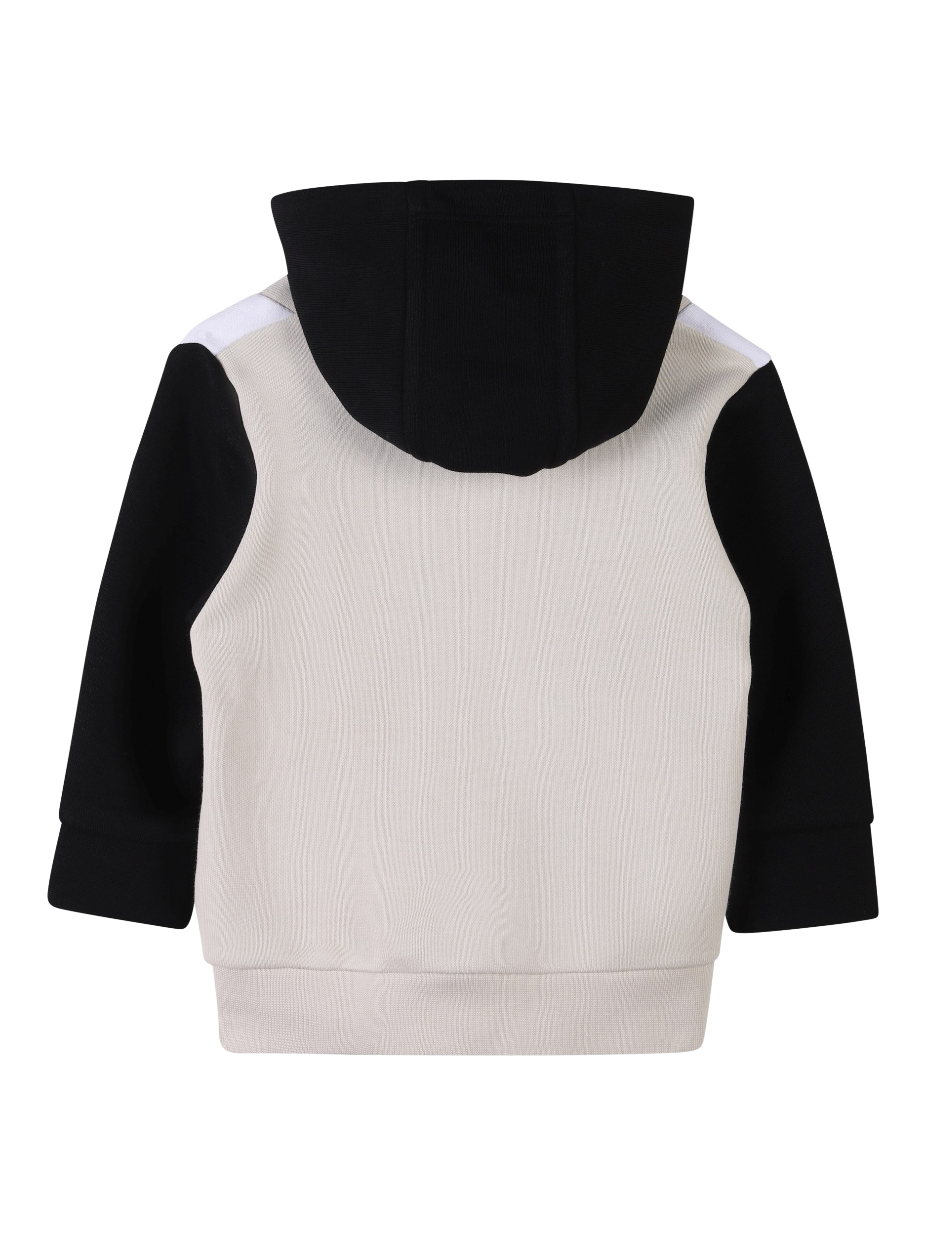Product image 2 of 2, which shows BOSS Baby Tri-Colour Zipped Hoodie, Sand, 2 years